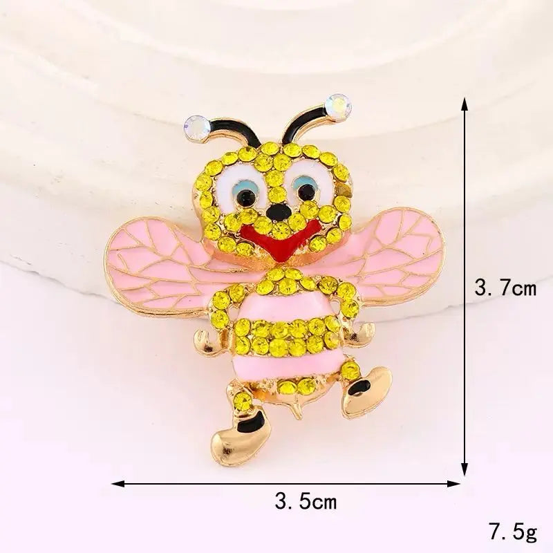FS17992-About 3.5×3.7cm Bee Metal Patch Zoe DIY Wholesale