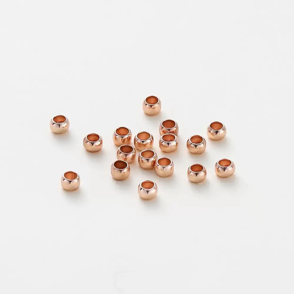 FS1814-2.5mm Sliver Crimp Beads For Making Keychain Zoe's DIY Shop