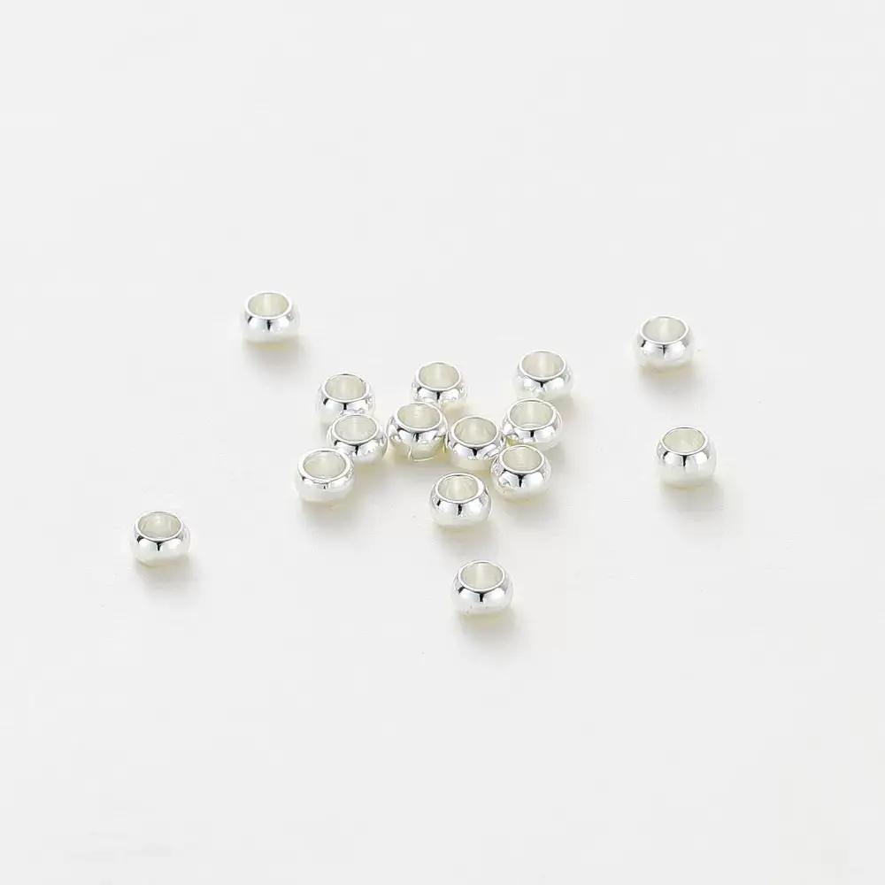 FS1814-2.5mm Sliver Crimp Beads For Making Keychain Zoe's DIY Shop