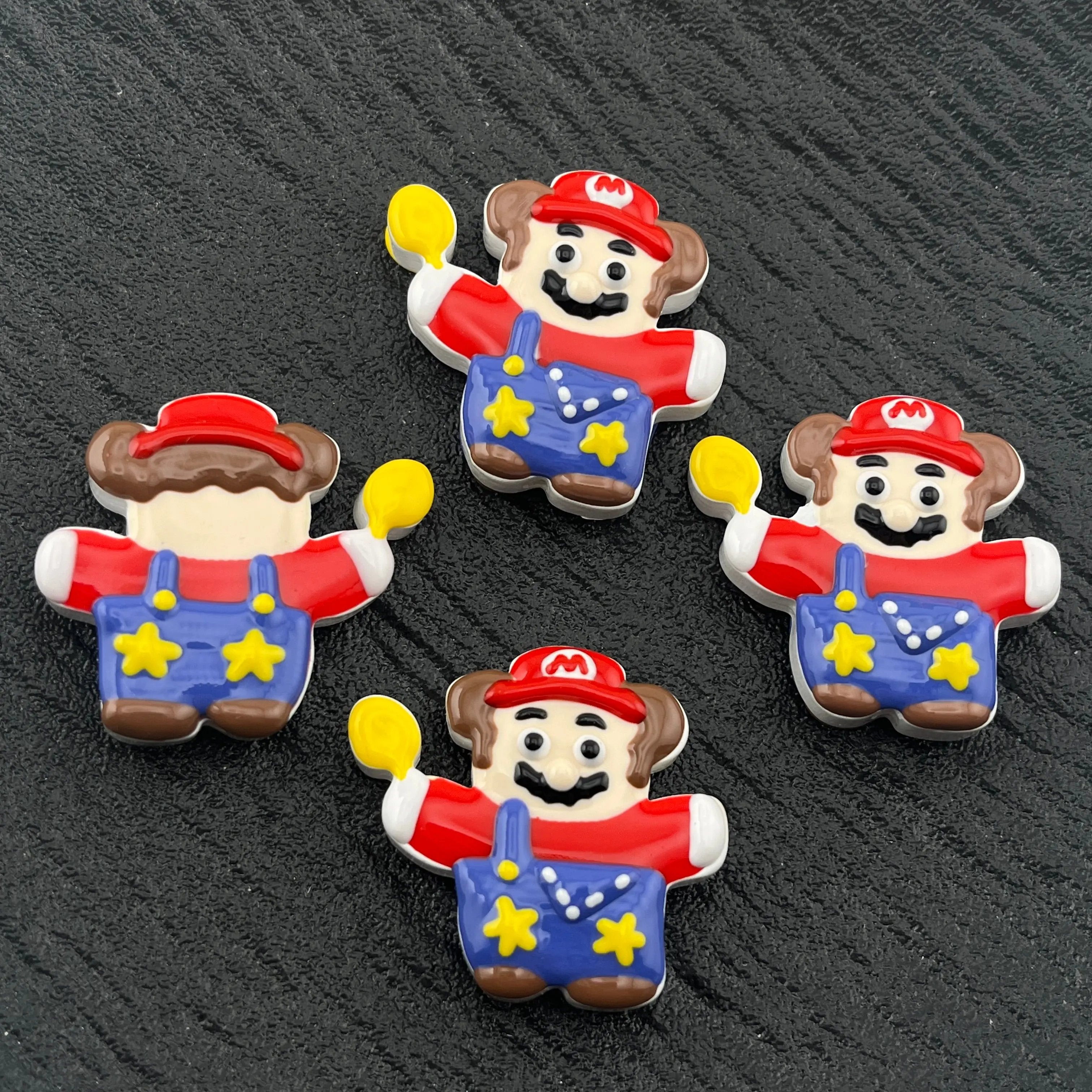 FS1835-Mario Hand Painted Acrylic Beads Fit For Beadable Pens Zoe's DIY Shop