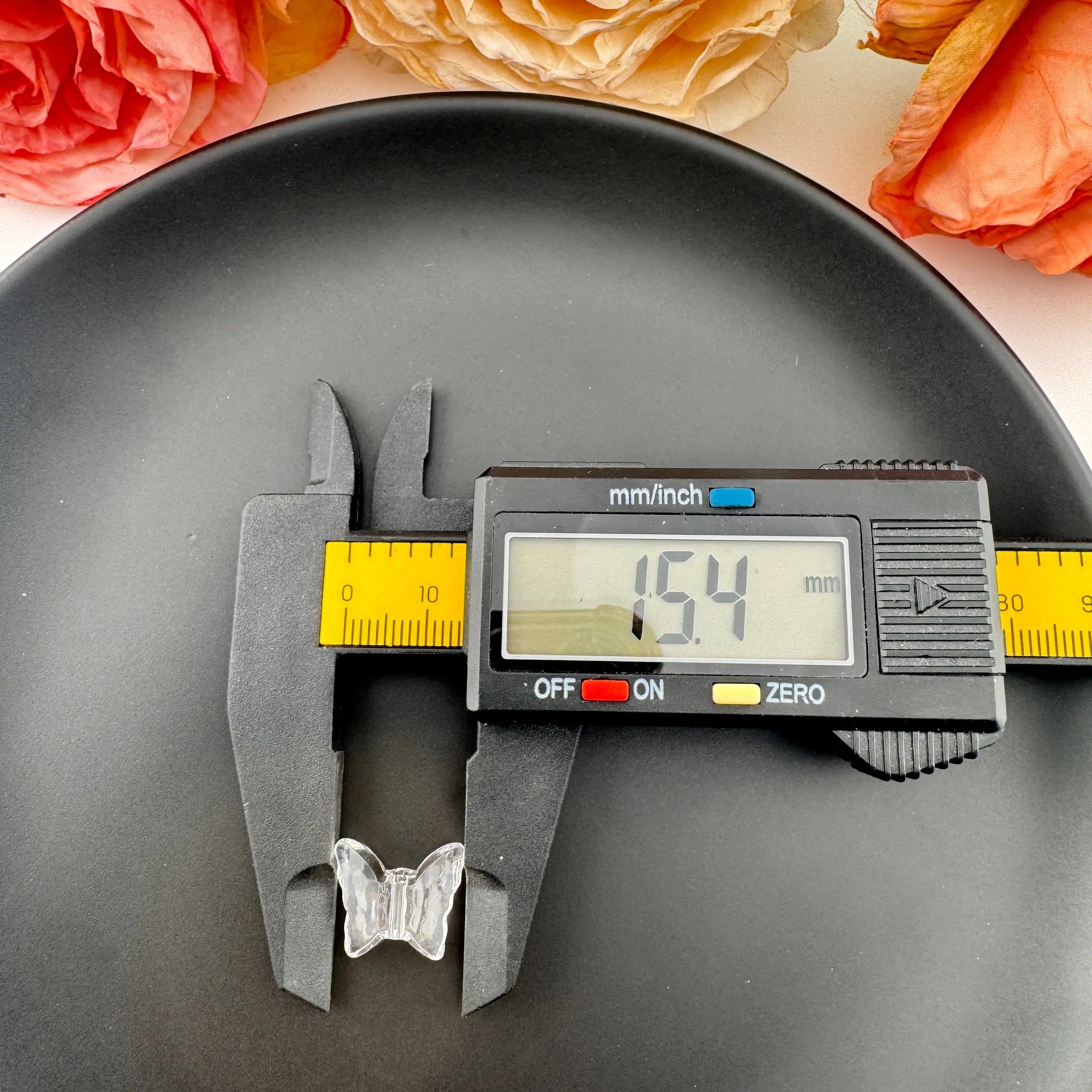 FS18367-About 13×15mm Butterfly Acrylic Based Beads (Hole Not For Pen) Zoe DIY Wholesale