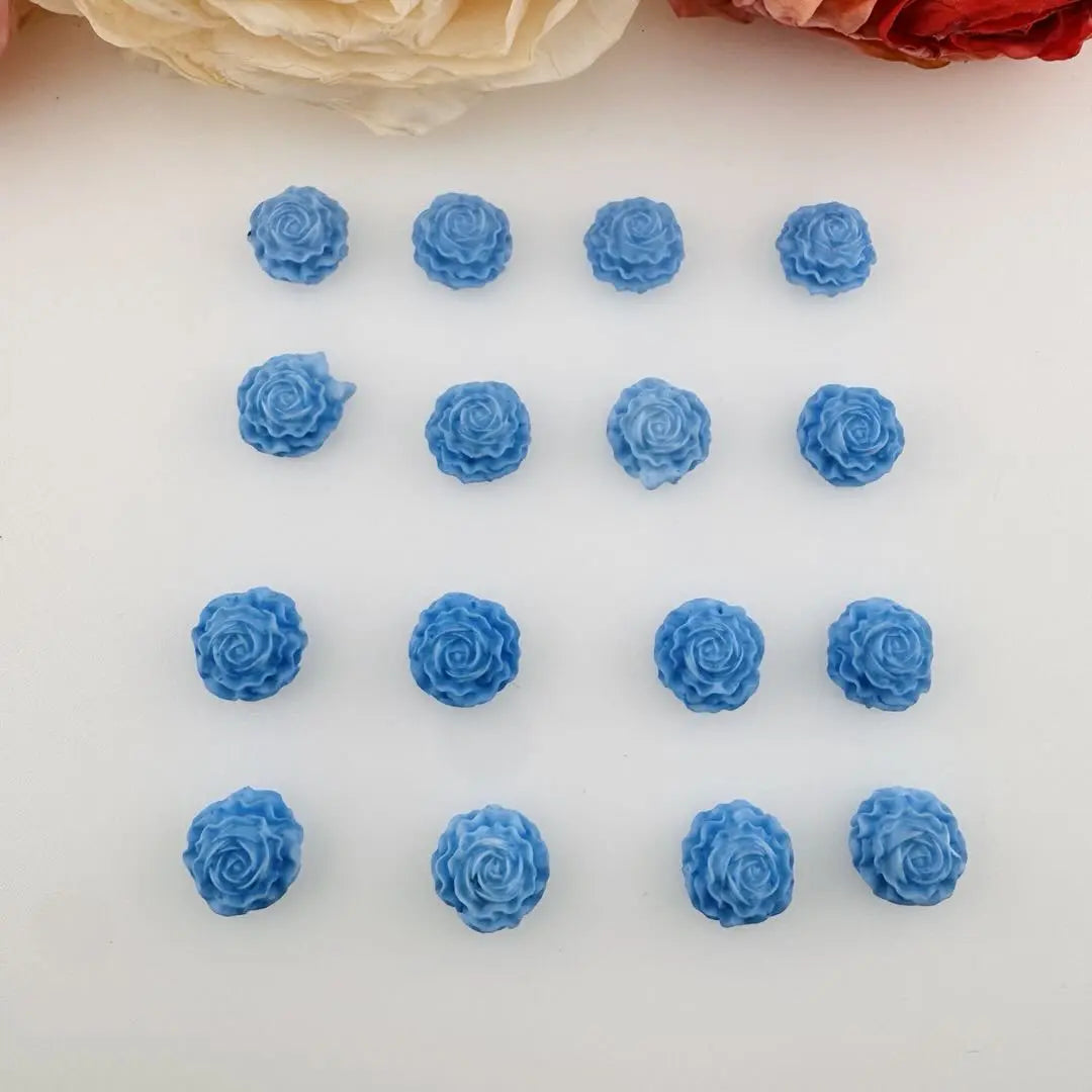 FS18380-About 12mm Soft Luminous Flower Nail Charms Zoe DIY Wholesale