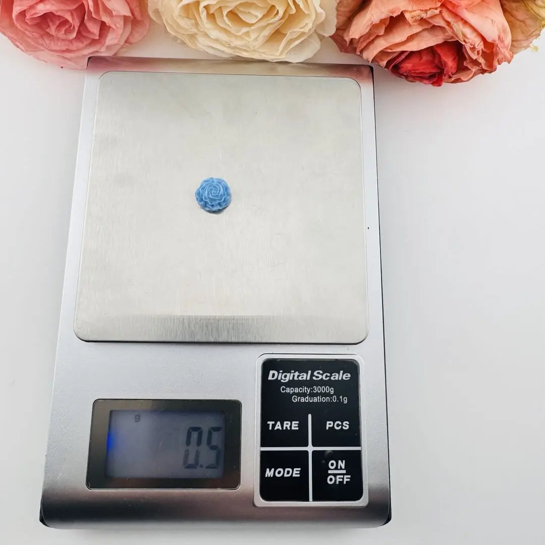 FS18380-About 12mm Soft Luminous Flower Nail Charms Zoe DIY Wholesale