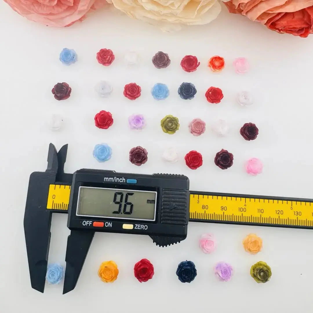 FS18382-About 10mm Soft Flower Nail Charms Zoe DIY Wholesale