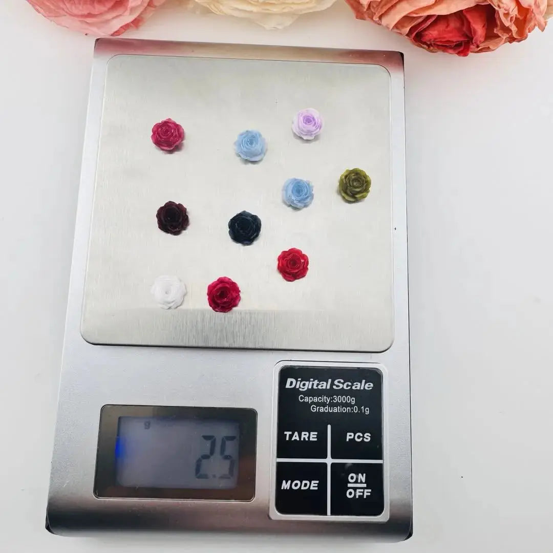 FS18382-About 10mm Soft Flower Nail Charms Zoe DIY Wholesale