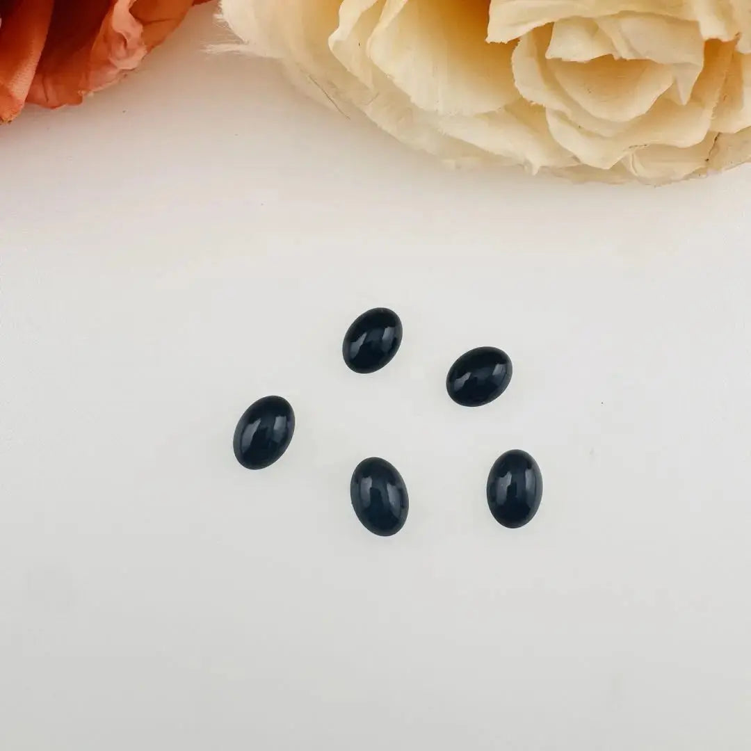 FS18708-About 6*8mm Oval Crystal Glass Nail Charns Zoe DIY Wholesale
