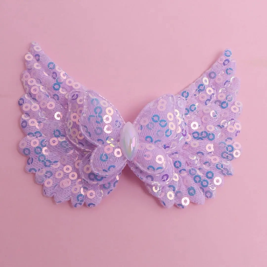 FS18875-About 8.5×6cm Butterfly Angle Wings Farbic Patch Zoe DIY Wholesale
