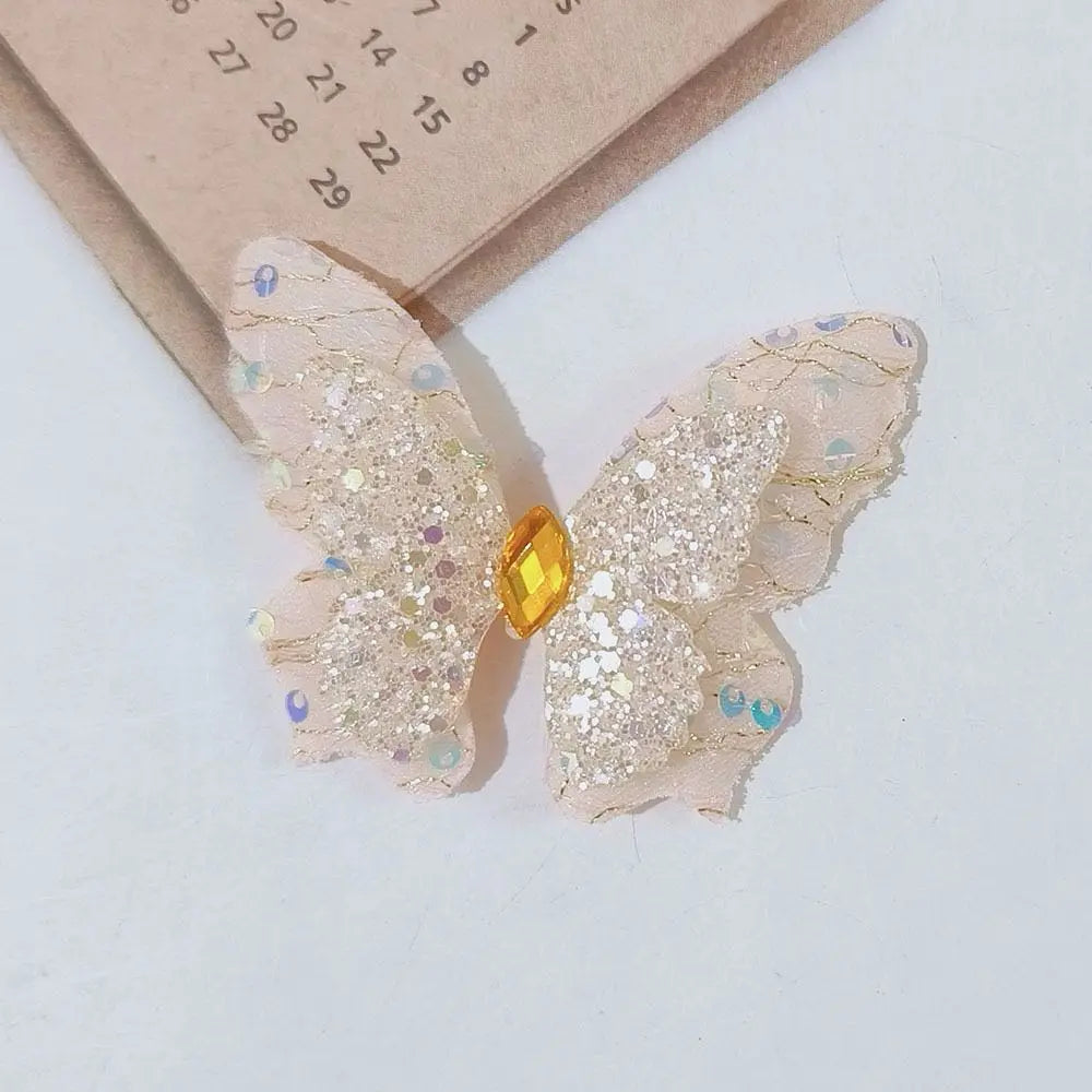 FS18882-About 6.5×5cm Bling Butterfly Farbic Zoe DIY Wholesale