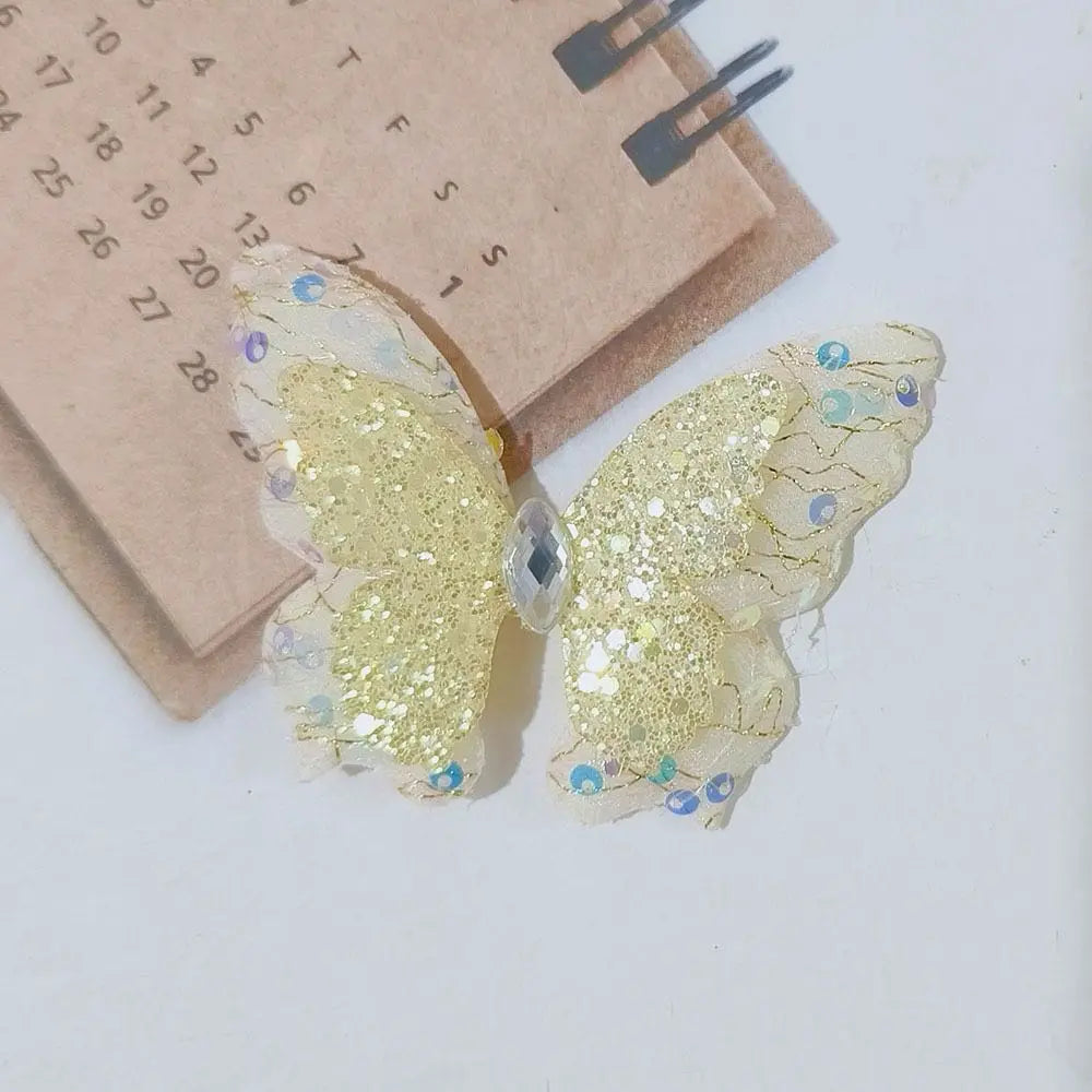 FS18882-About 6.5×5cm Bling Butterfly Farbic Zoe DIY Wholesale