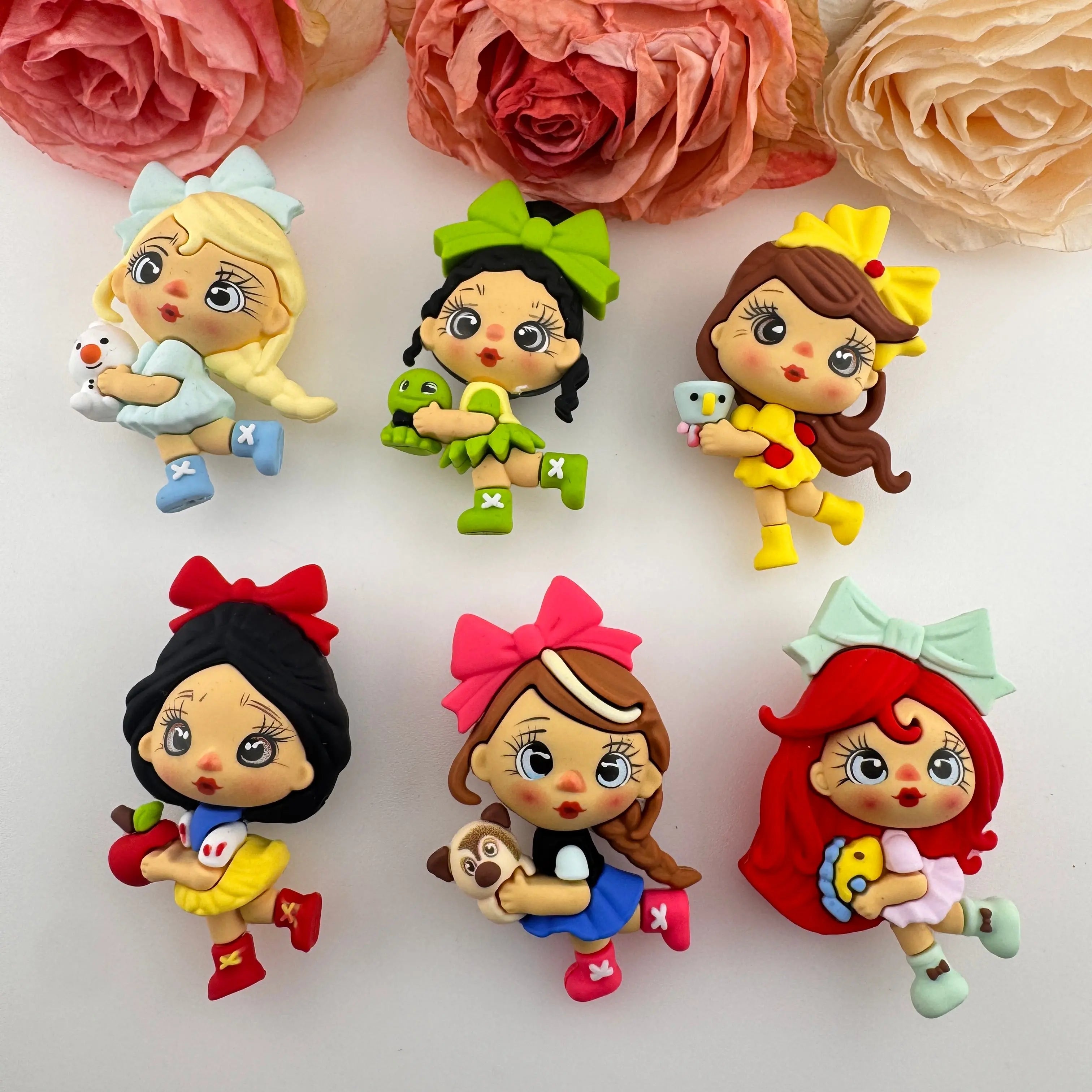 FS18947-Cute Girl Princess Silicone Pen Topper Zoe DIY Wholesale