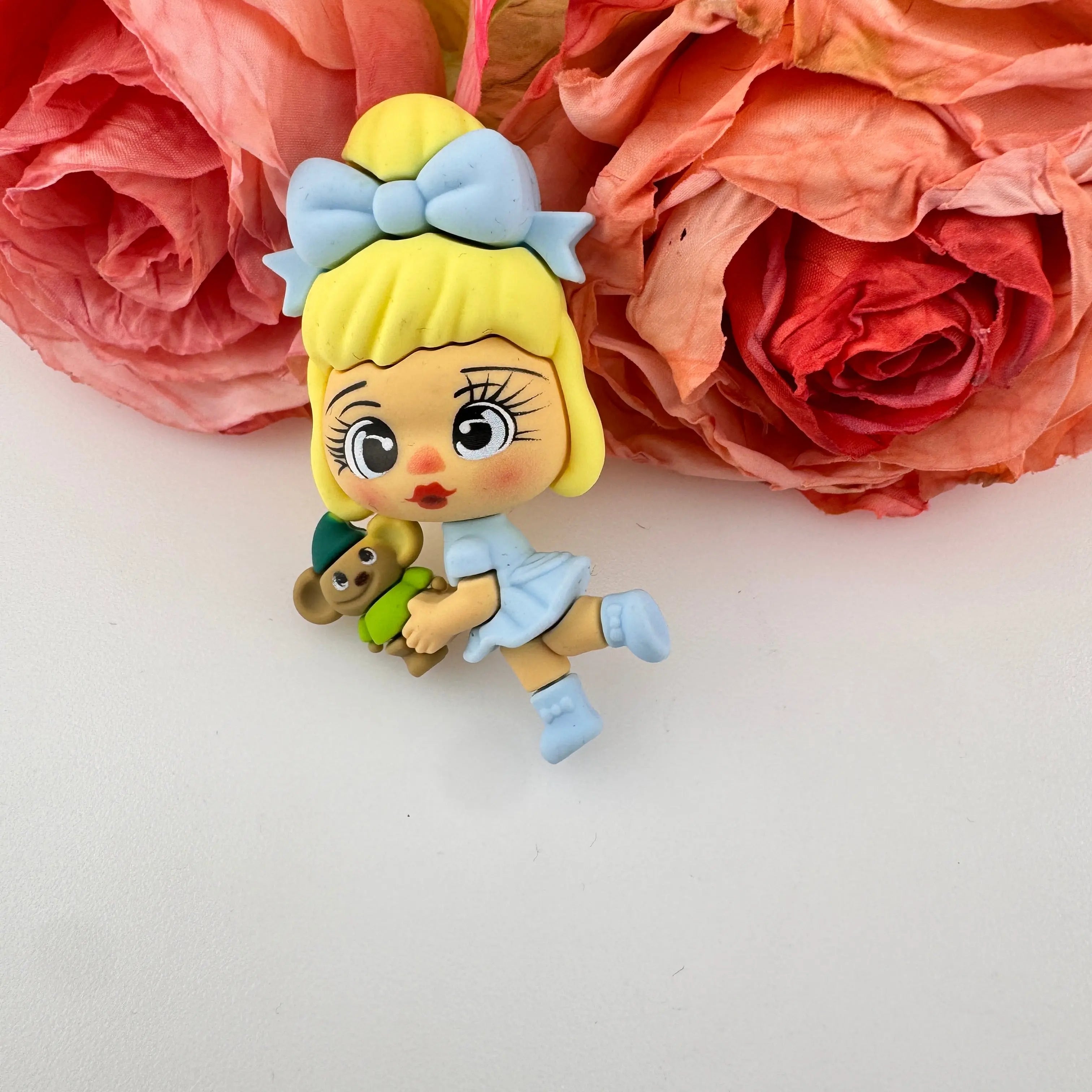 FS18947-Cute Girl Princess Silicone Pen Topper Zoe DIY Wholesale