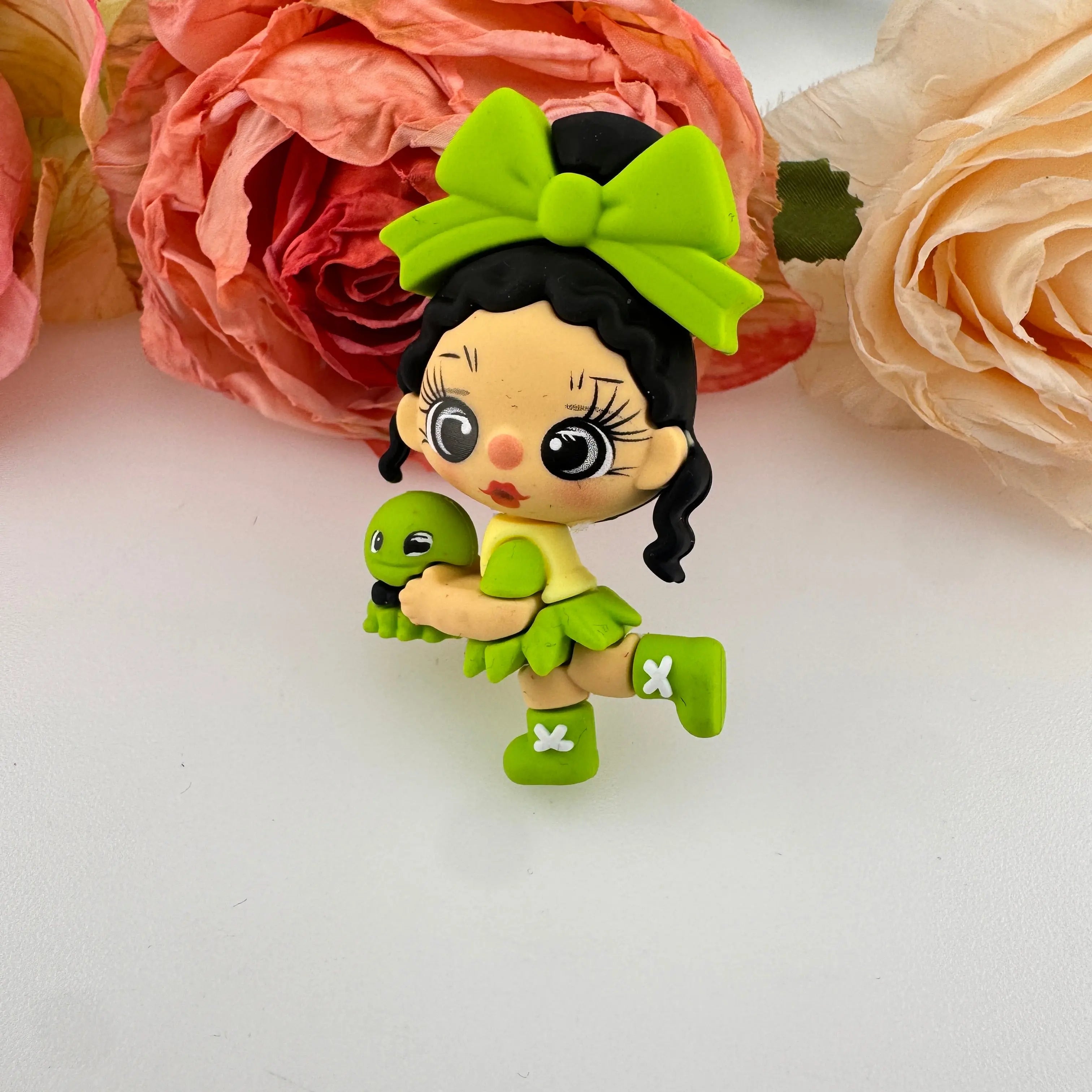 FS18947-Cute Girl Princess Silicone Pen Topper Zoe DIY Wholesale