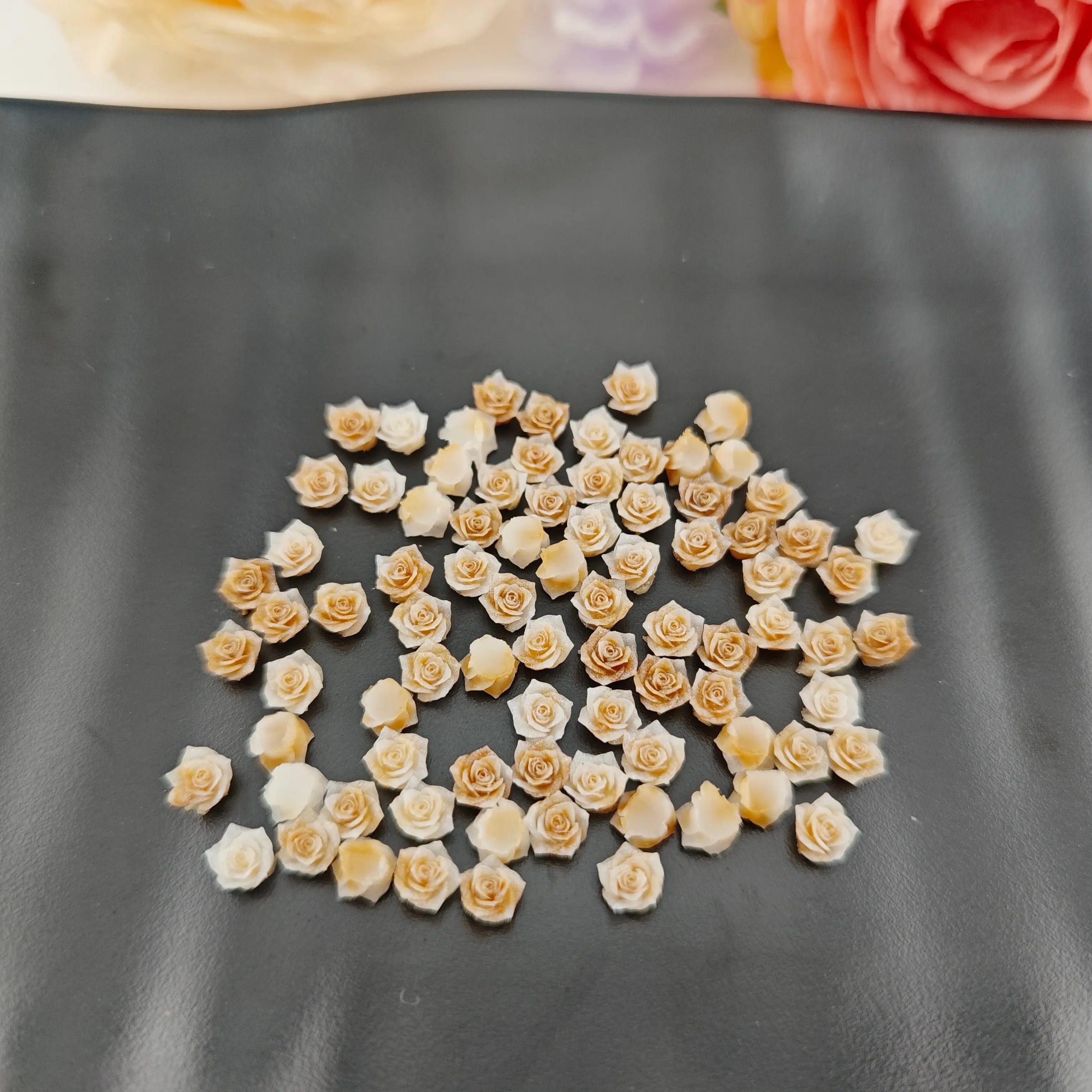 FS18961-About 6mm Flower Nail Charms Zoe DIY Wholesale