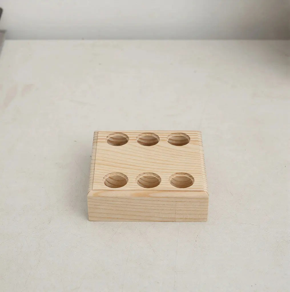 FS19006-6-Hole Wooden Pliers Storage Rack Zoe DIY Wholesale