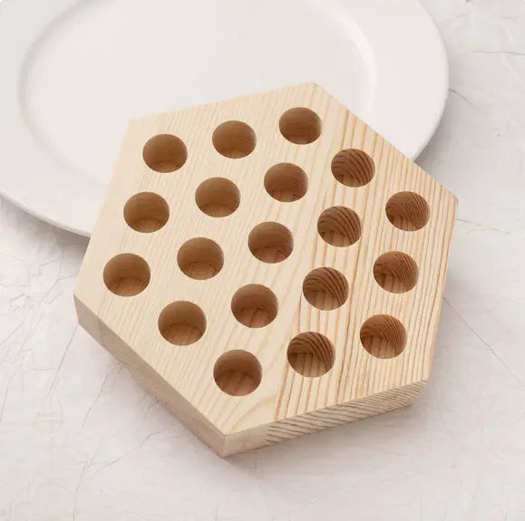 FS19008-19-Hole Wooden Pliers Storage Rack Zoe DIY Wholesale