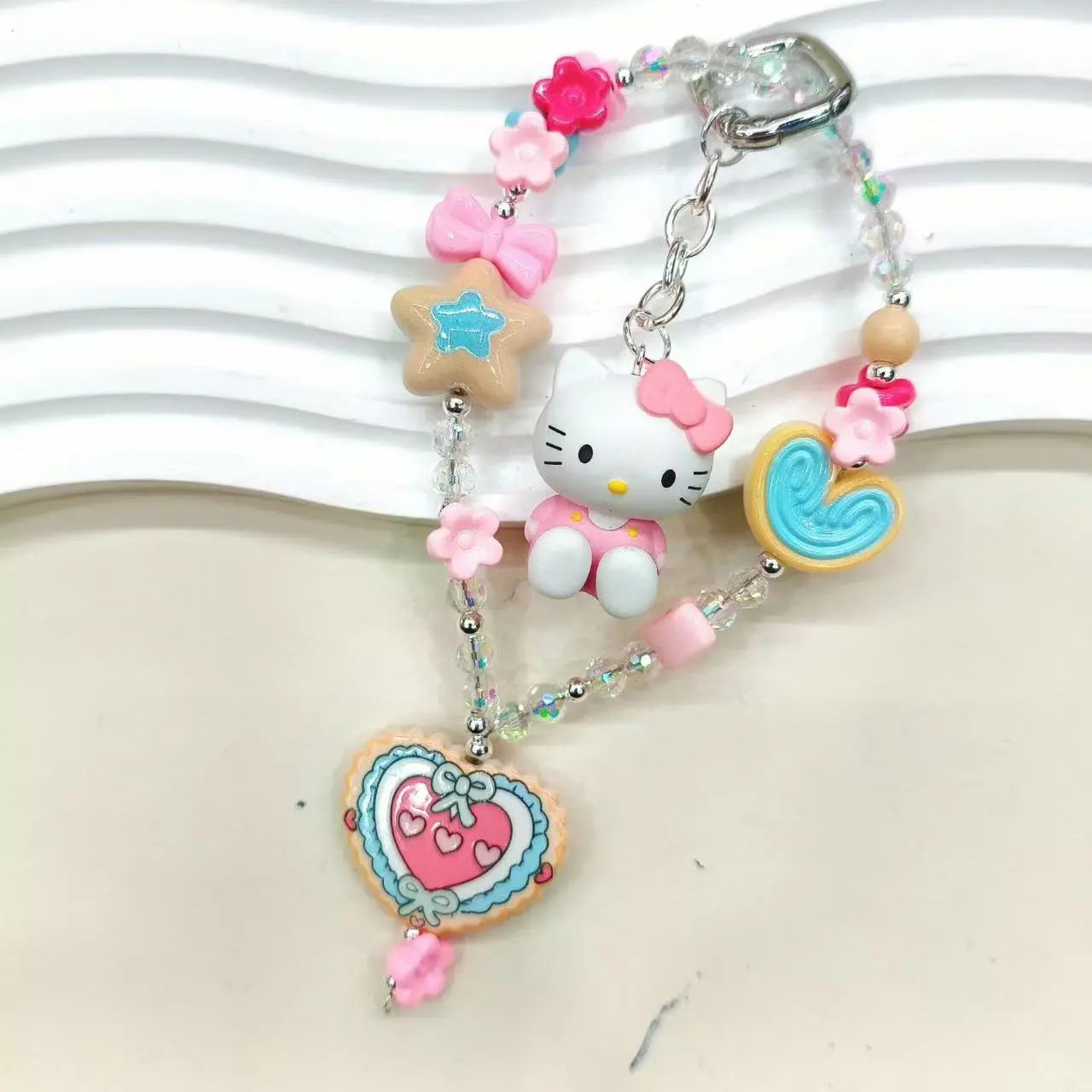 FS19011-Heart Acrylic Fancy Beads Zoe DIY Wholesale