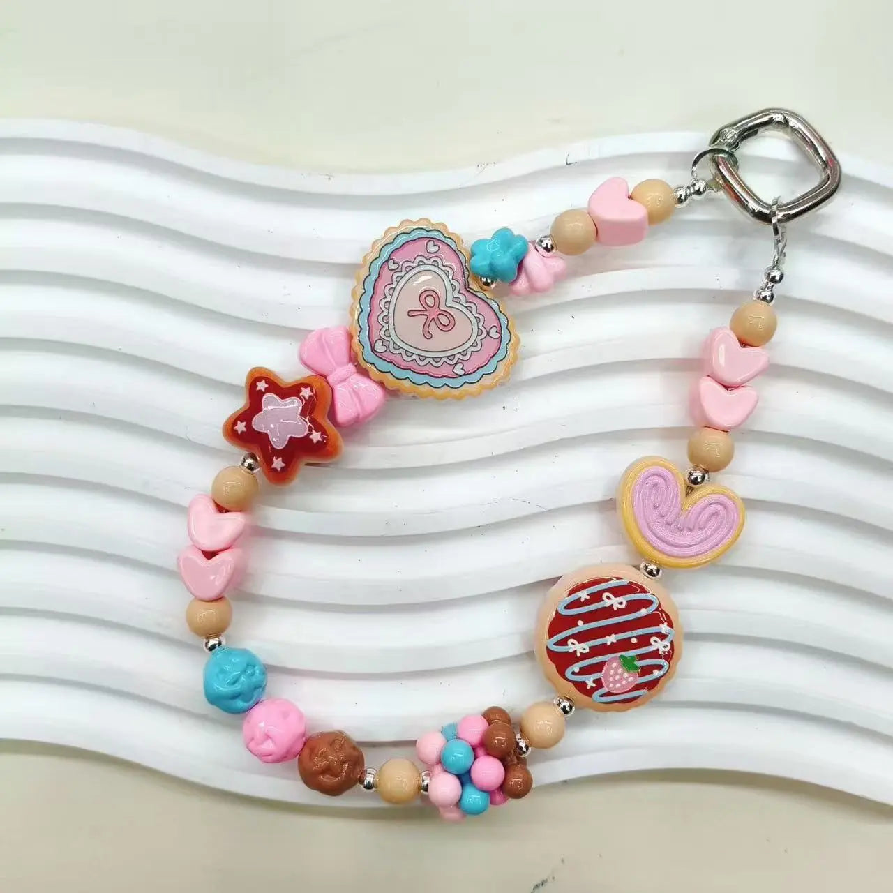 FS19011-Heart Acrylic Fancy Beads Zoe DIY Wholesale