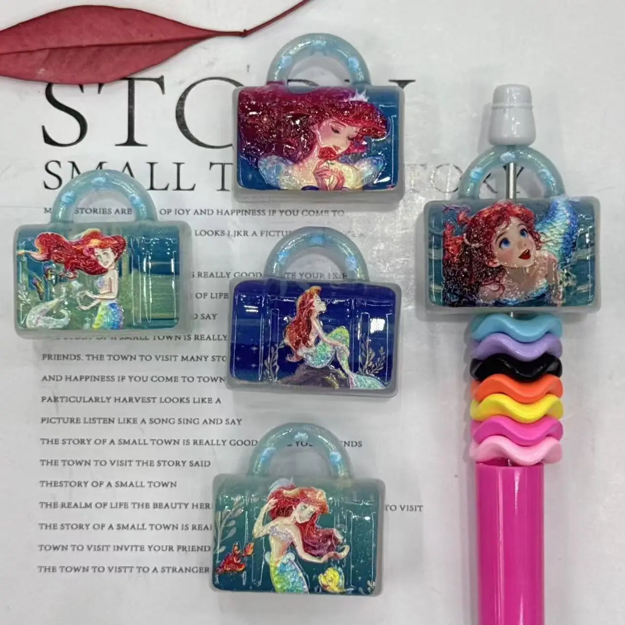 FS19018-Mermaid Flatback Acrylic Beads Zoe DIY Wholesale
