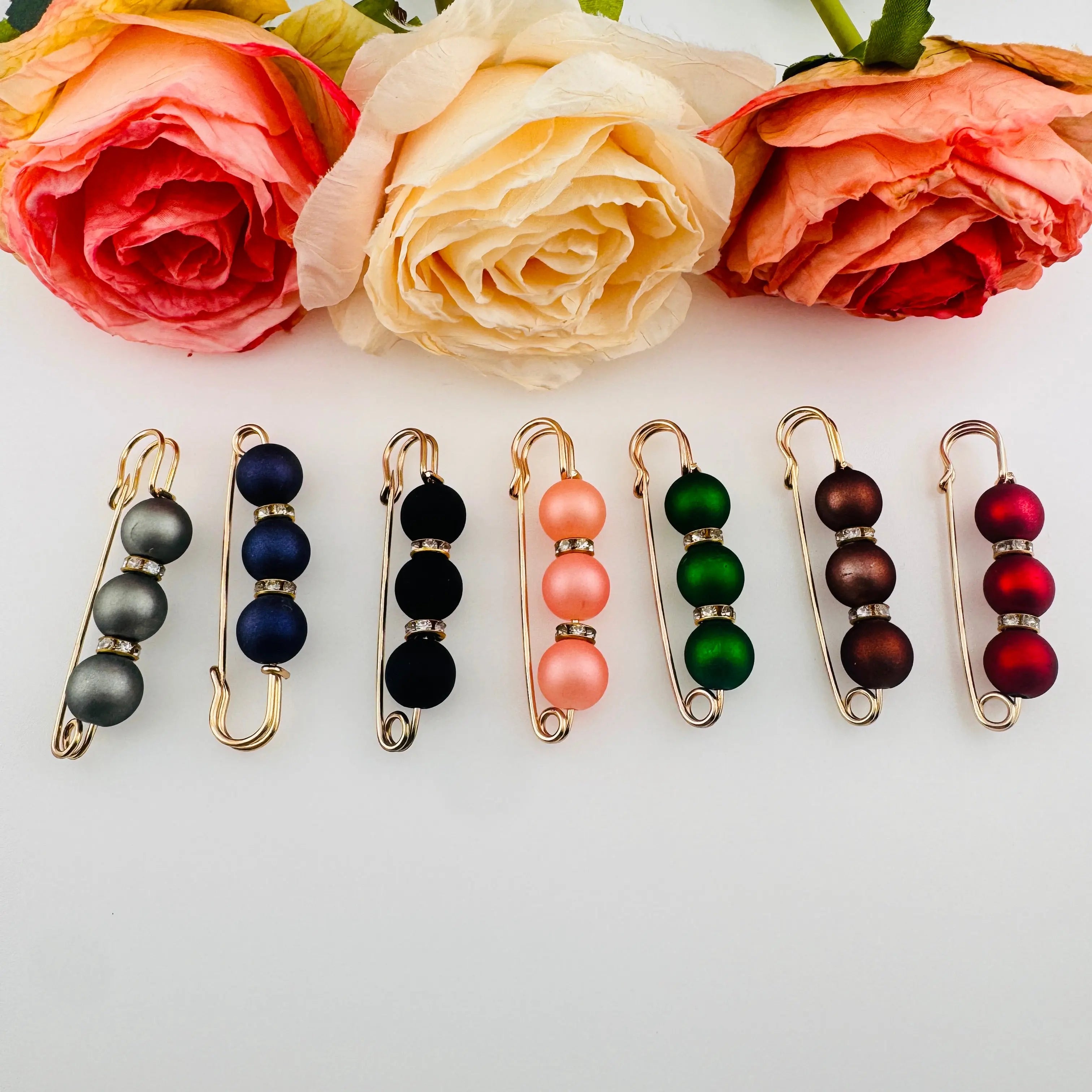 FS19025-Random Mixed Color About 5.6cm Safety Pin Zoe DIY Wholesale