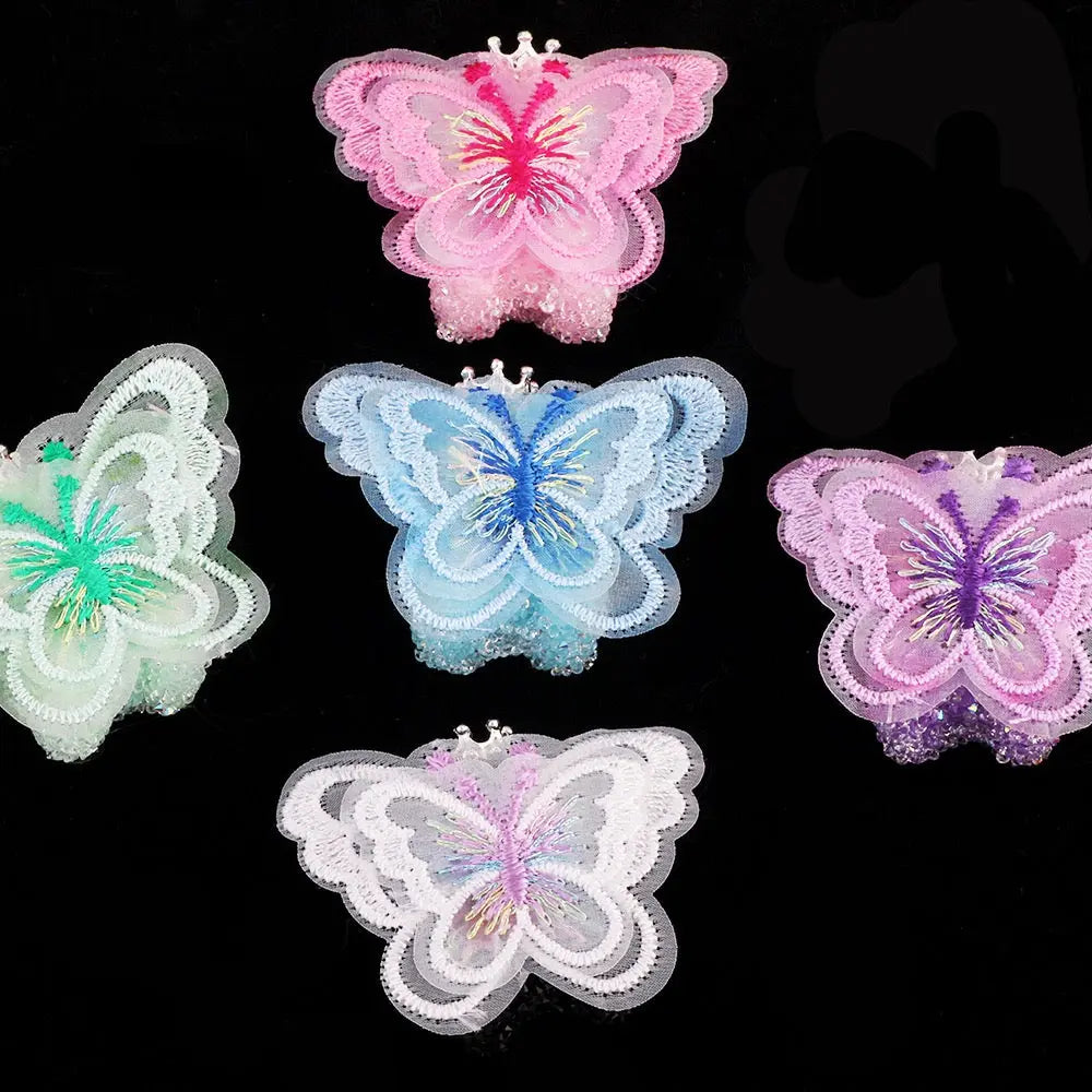 FS191355-About 40mm*46mm Butterfly Wing Bear Sugar Acrylic Beads For Making Beadable Pens Keychain Zoe DIY Wholesale