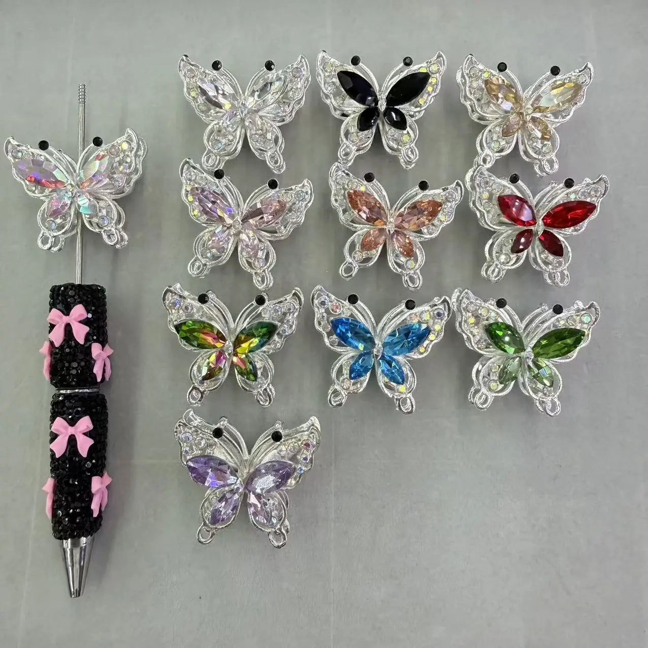FS19145-About 36mm Butterfly Metal Charms