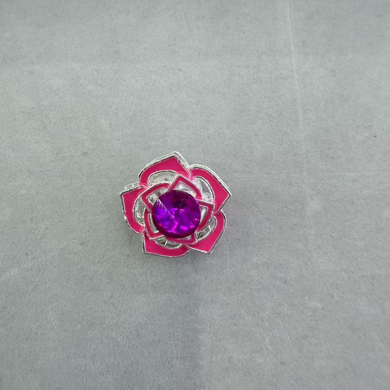 FS19146-About 22mm Flower Metal Charms Zoe DIY Wholesale