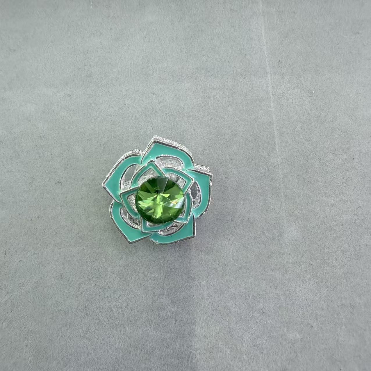 FS19146-About 22mm Flower Metal Charms Zoe DIY Wholesale