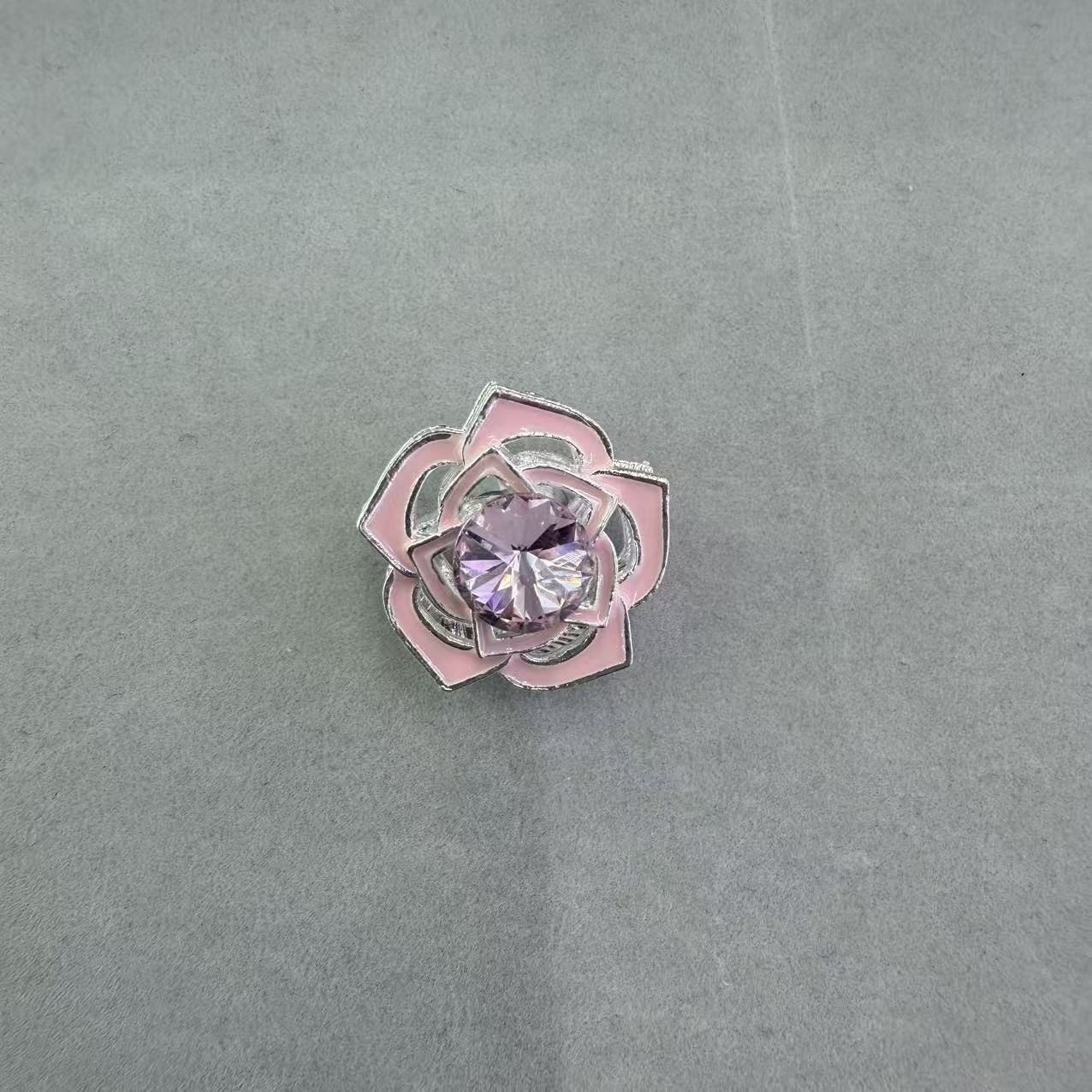 FS19146-About 22mm Flower Metal Charms Zoe DIY Wholesale