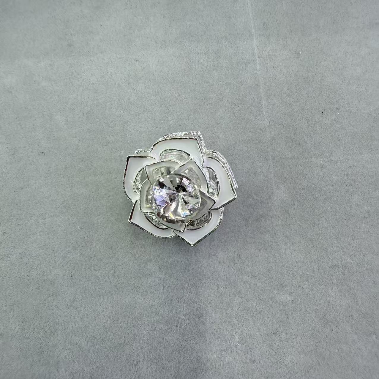 FS19146-About 22mm Flower Metal Charms Zoe DIY Wholesale