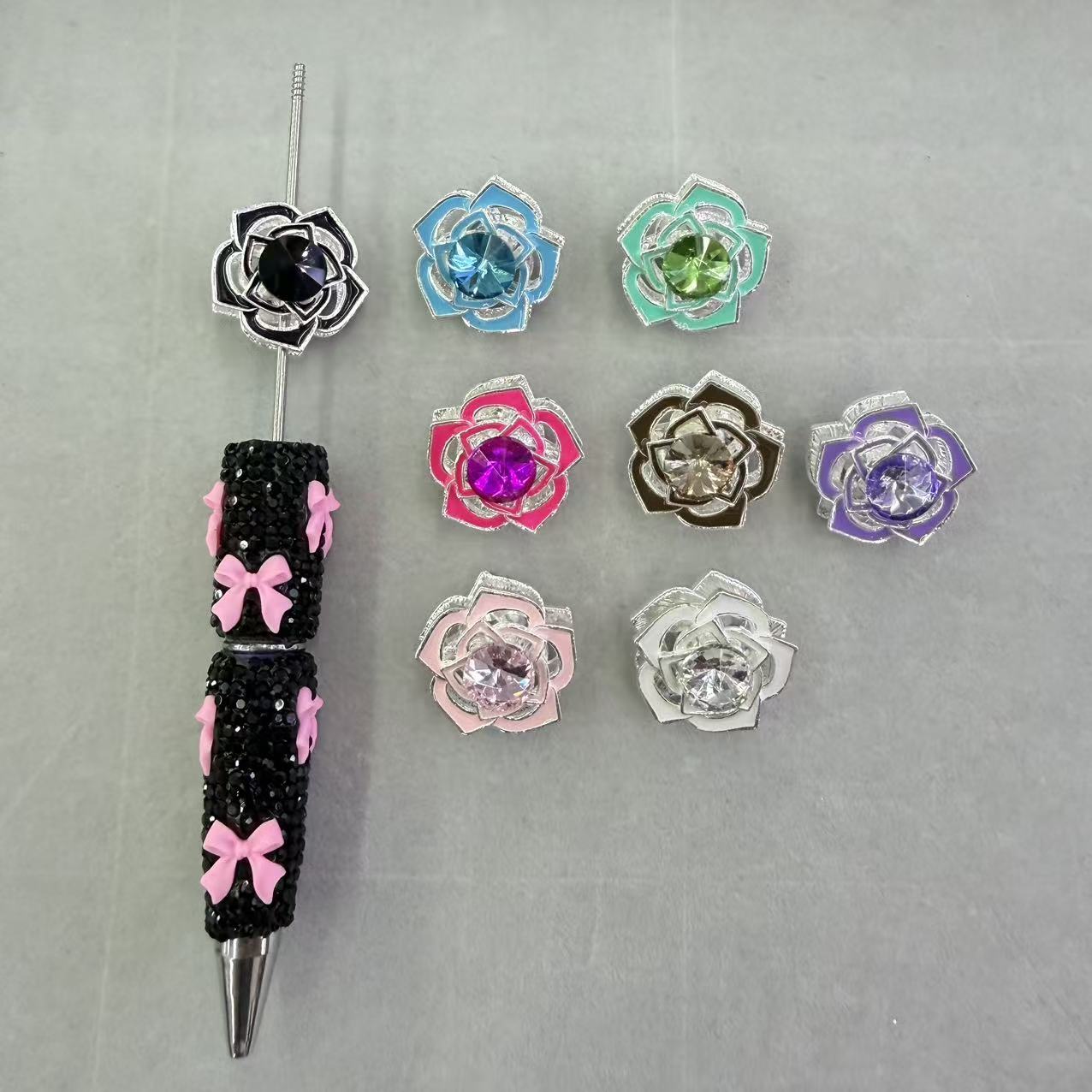 FS19146-About 22mm Flower Metal Charms Zoe DIY Wholesale