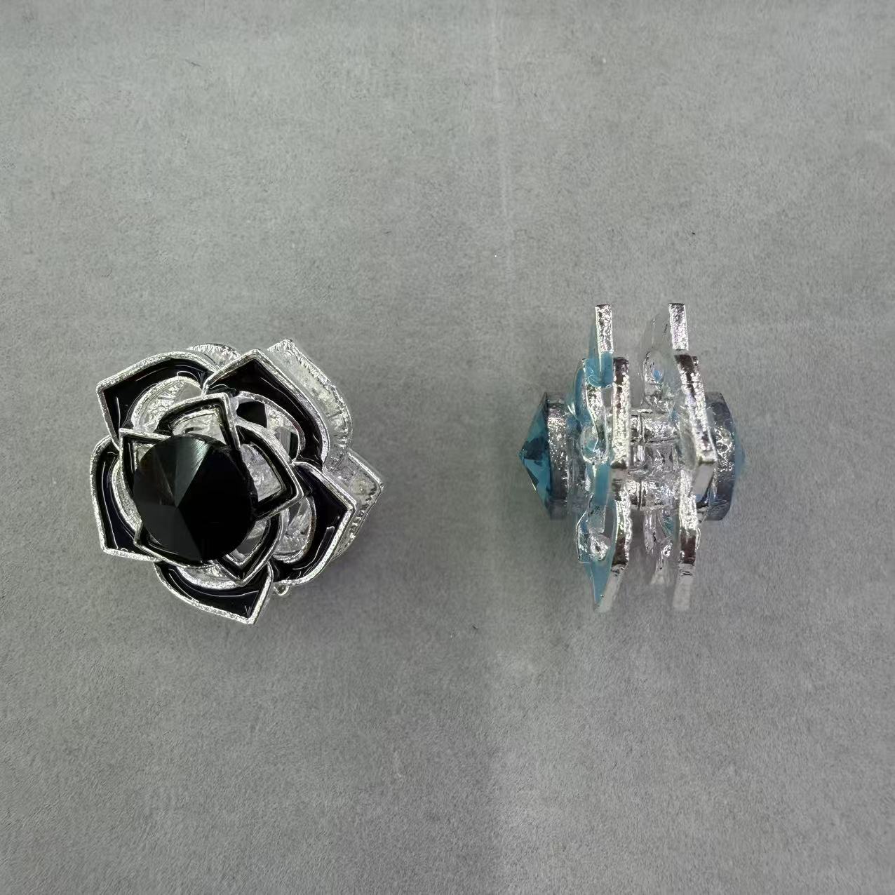 FS19146-About 22mm Flower Metal Charms Zoe DIY Wholesale