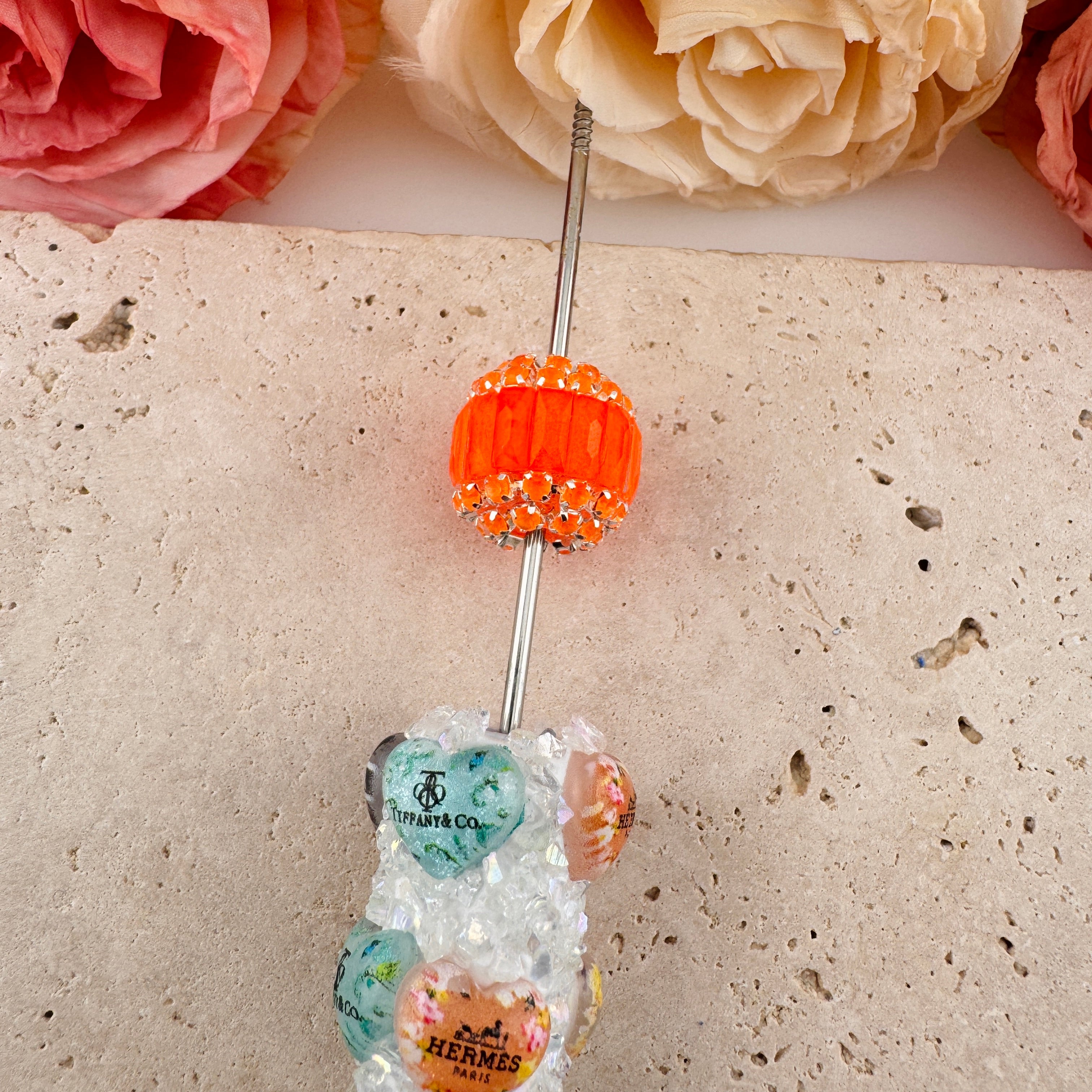 FS19147-About 16mm Fancy Beads For Beadable Pens Keychain Jewelry Making Zoe DIY Wholesale