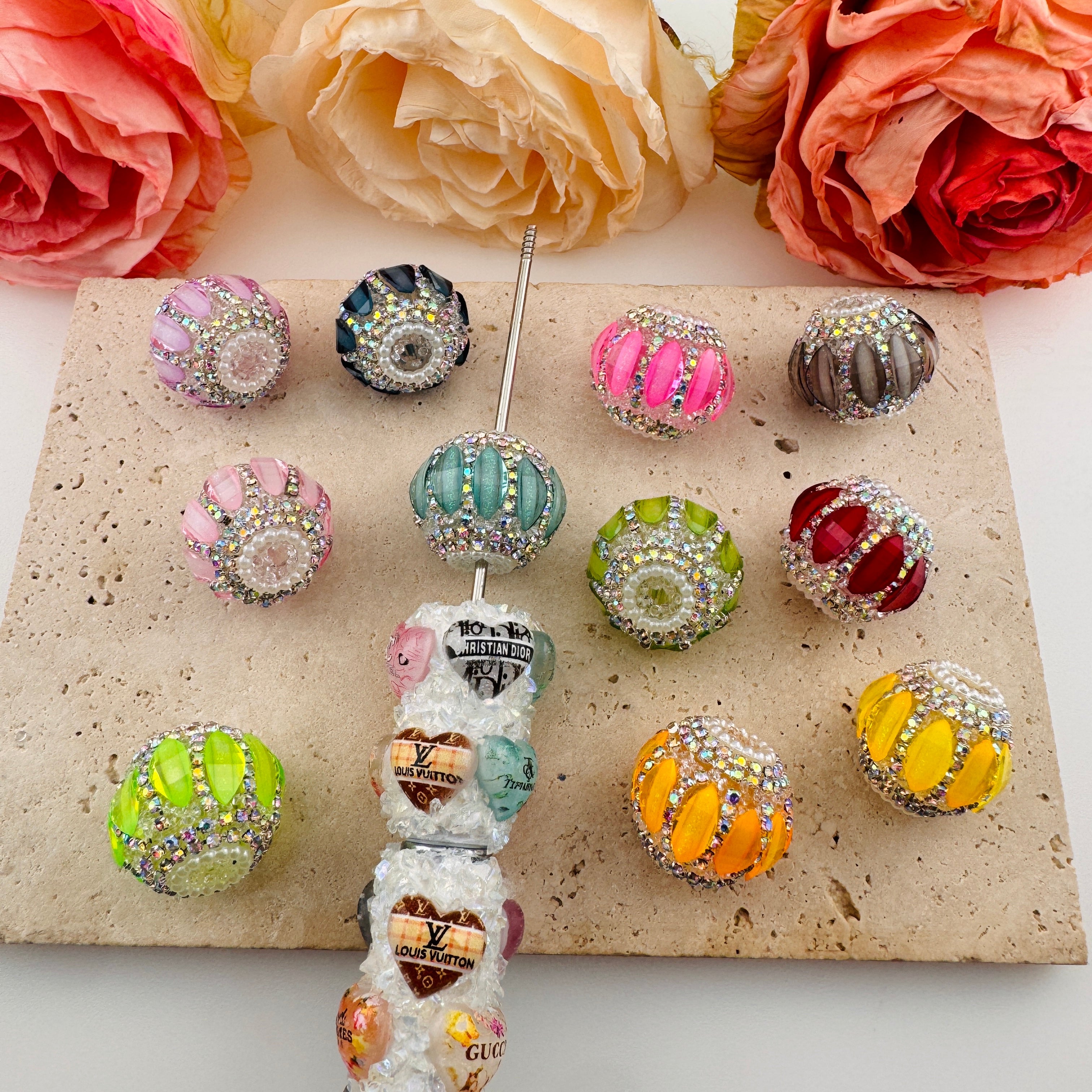 FS19148-About 20mm Latern Fancy Sugar Beads Zoe DIY Wholesale