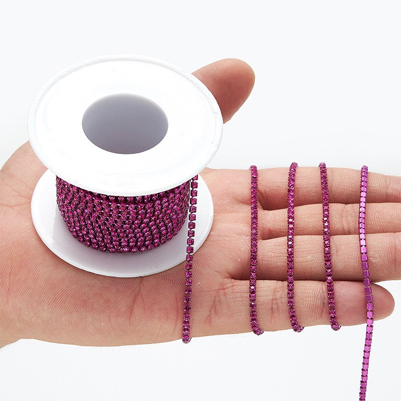 FS19154-9 Meters /Roll 2mm Color Chain Zoe DIY Wholesale