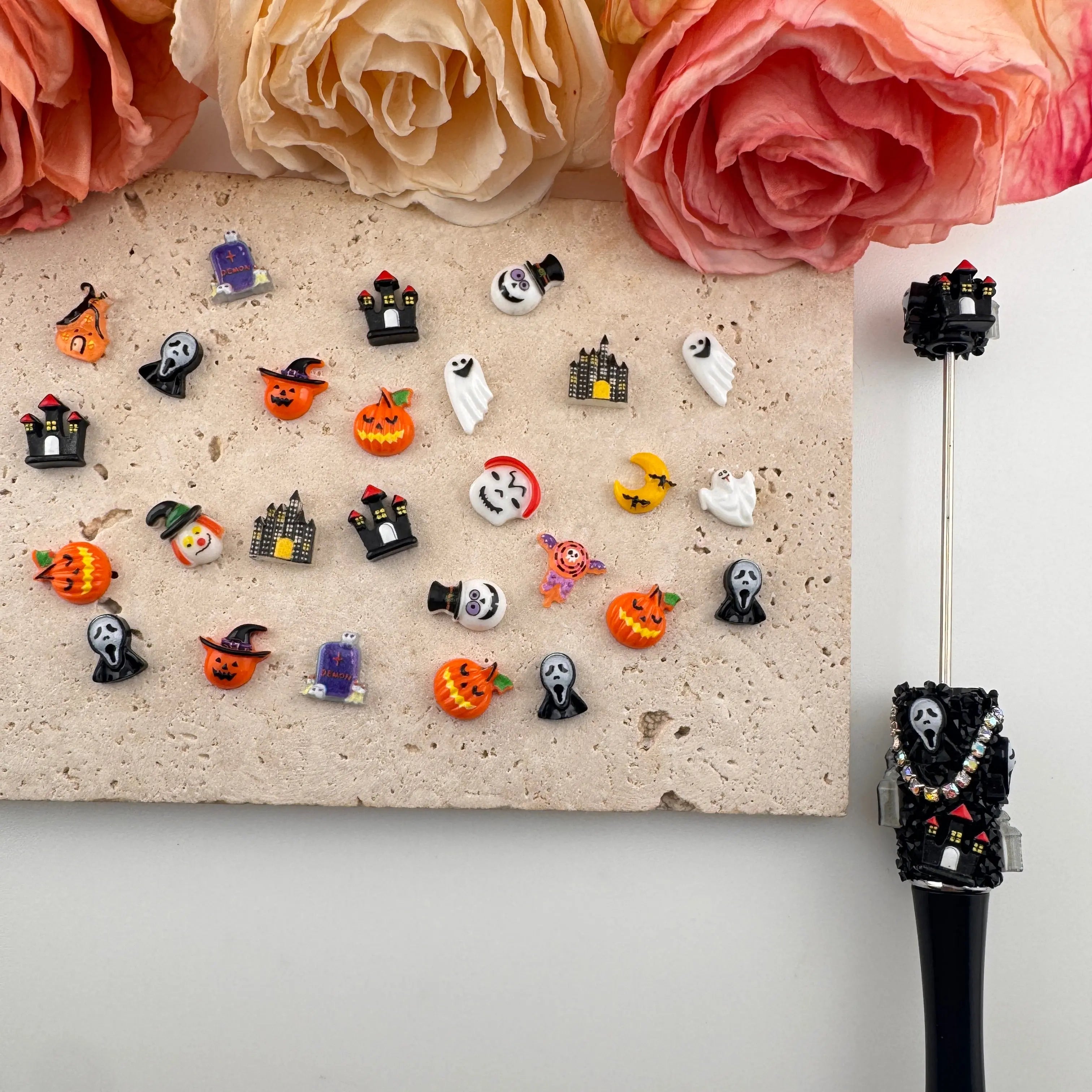 FS1917-Random Mixed Halloween Nail Charms Zoe DIY Wholesale