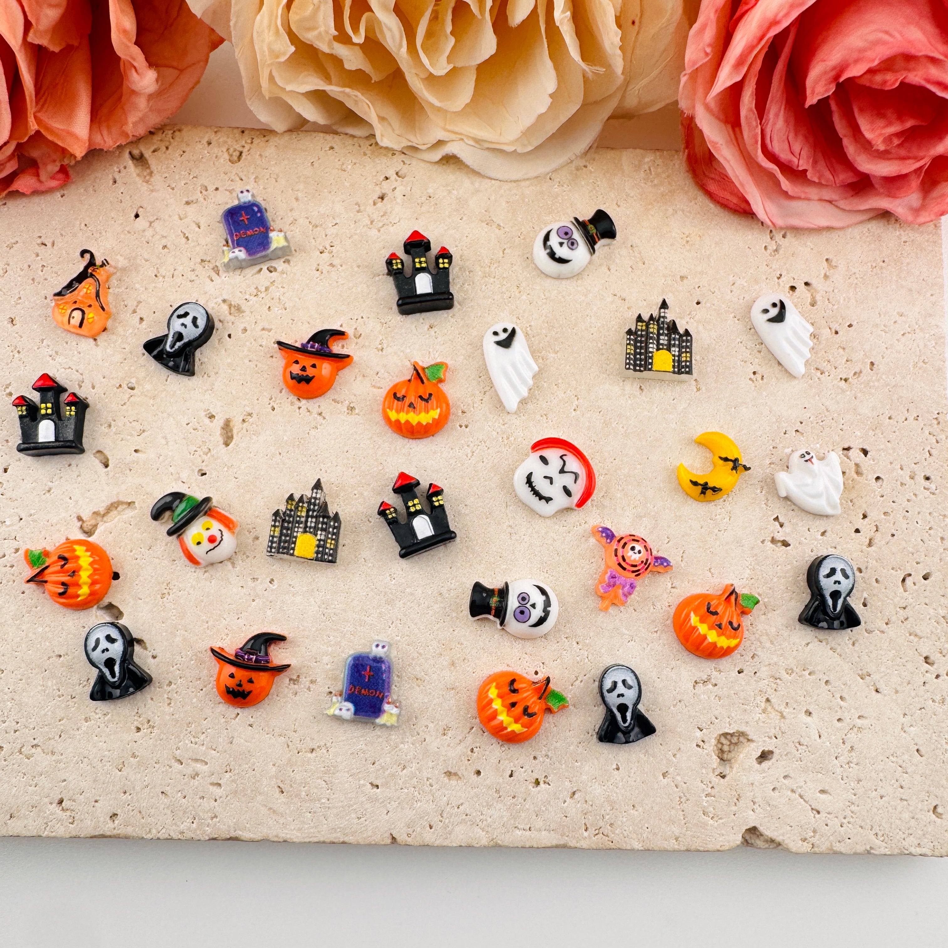FS1917-Random Mixed Halloween Nail Charms Zoe DIY Wholesale