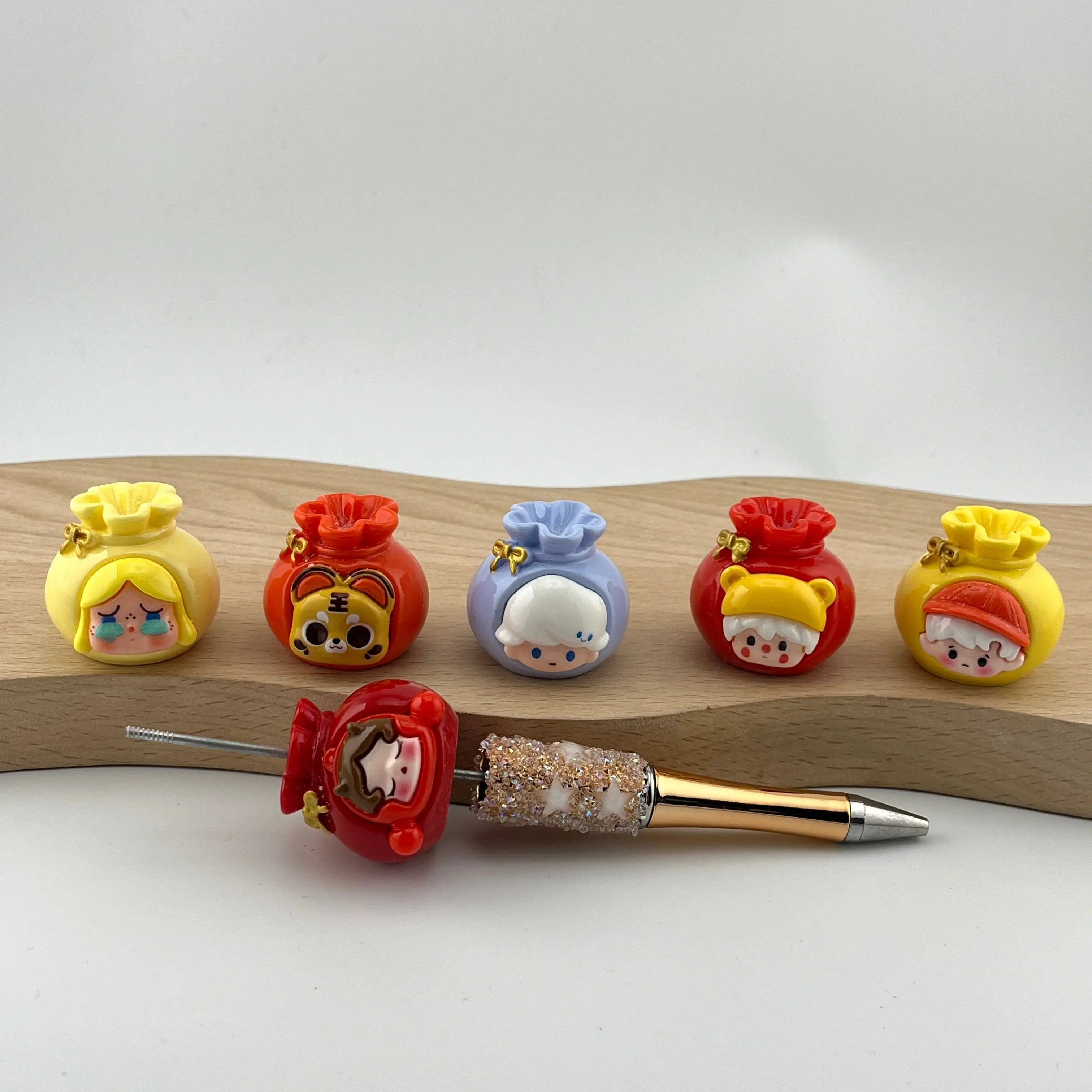 FS1918-Solid Color Pop Mart Resin Beads Fit For Beadable Pens Zoe's DIY Shop