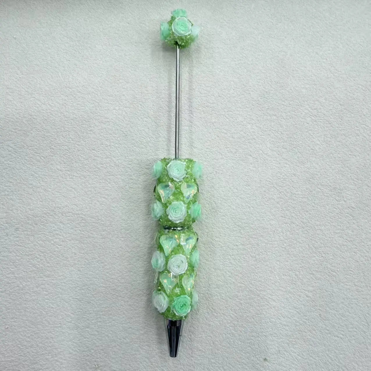 FS19201-Fancy Rose and Heart Beadable Pen Zoe DIY Wholesale