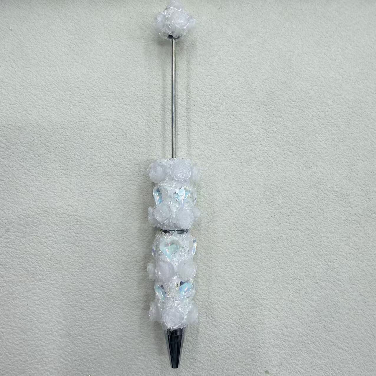 FS19201-Fancy Rose and Heart Beadable Pen Zoe DIY Wholesale