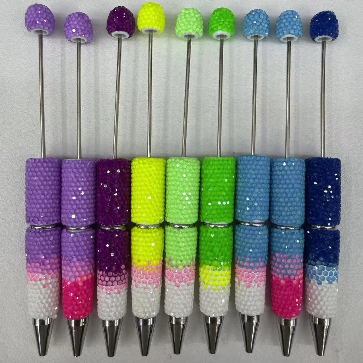 FS19234-Rainbow Candy Fancy  Beadable Pen Zoe DIY Wholesale