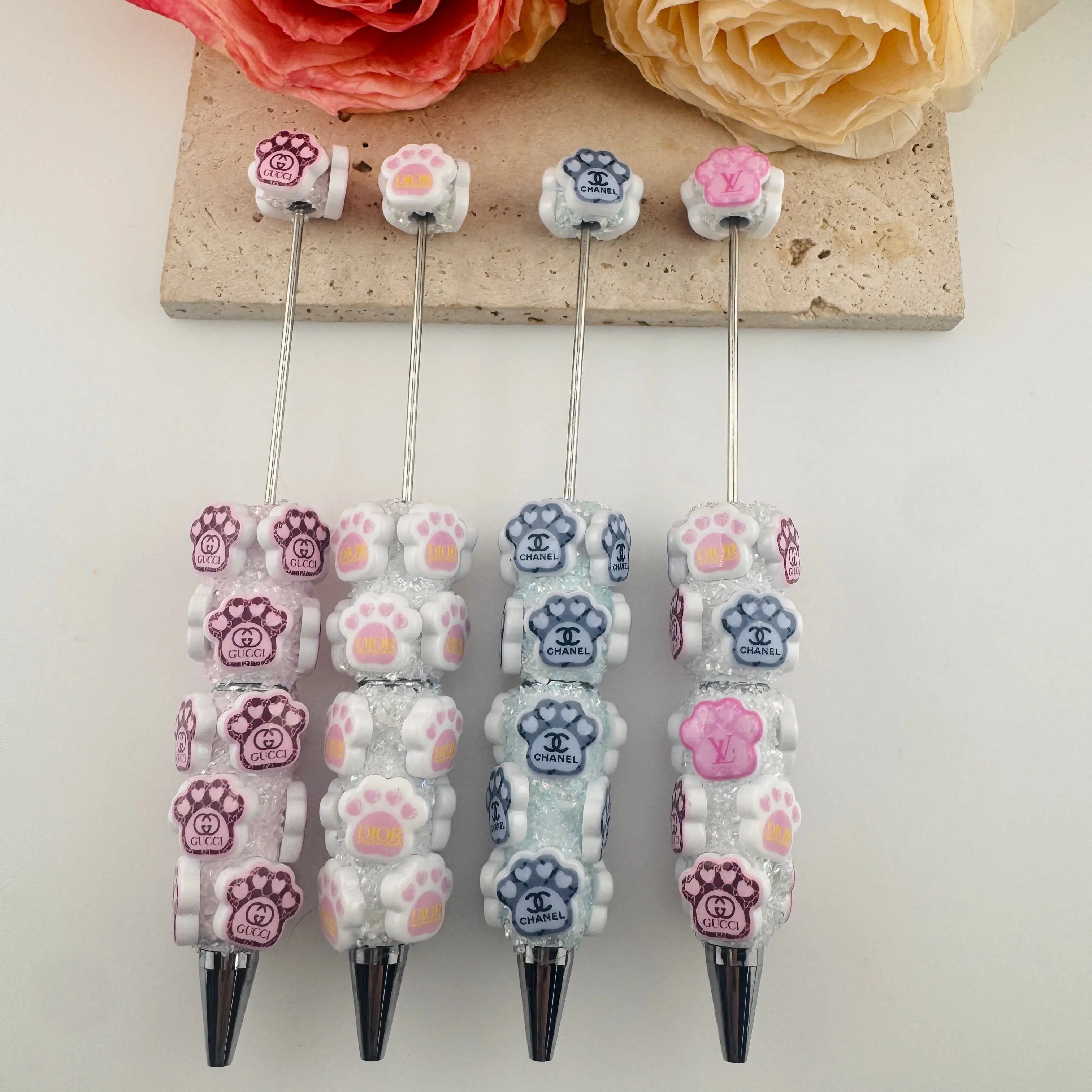 FS19241-Luminous Designer Sugar Clay Beadable Pens Zoe DIY Wholesale