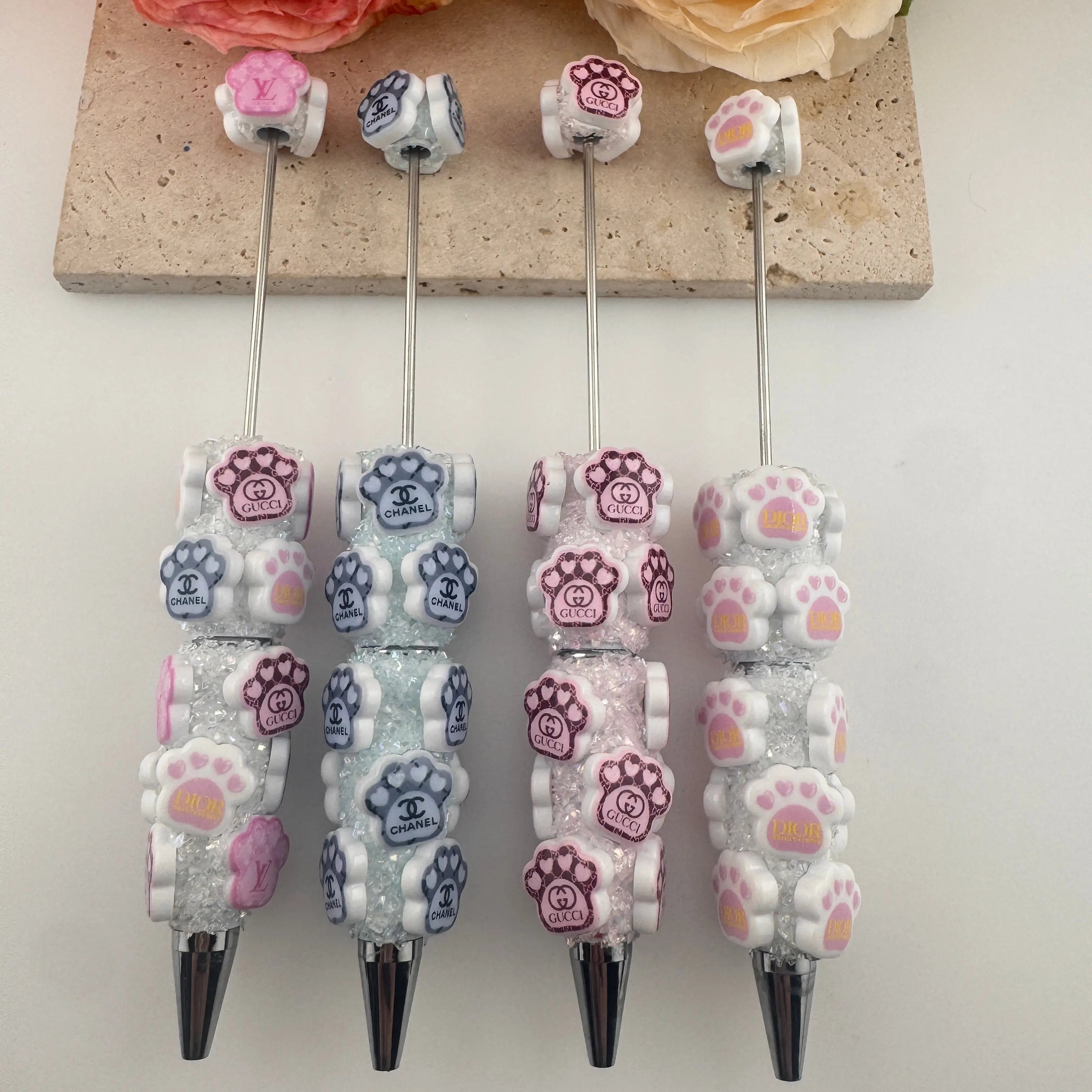 FS19241-Luminous Designer Sugar Clay Beadable Pens Zoe DIY Wholesale