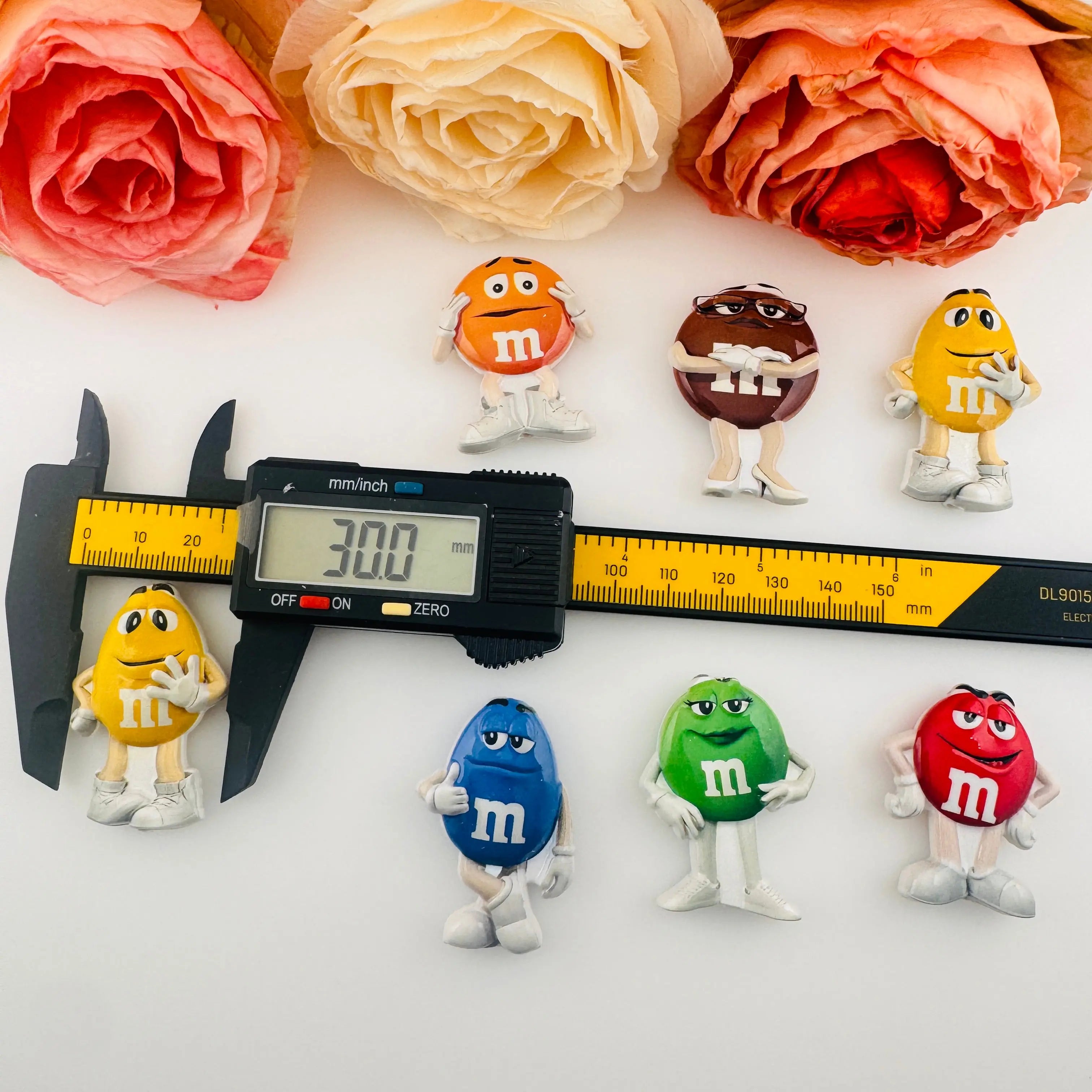 FS19243-About 30×45mm M&M Resin Beads Zoe DIY Wholesale