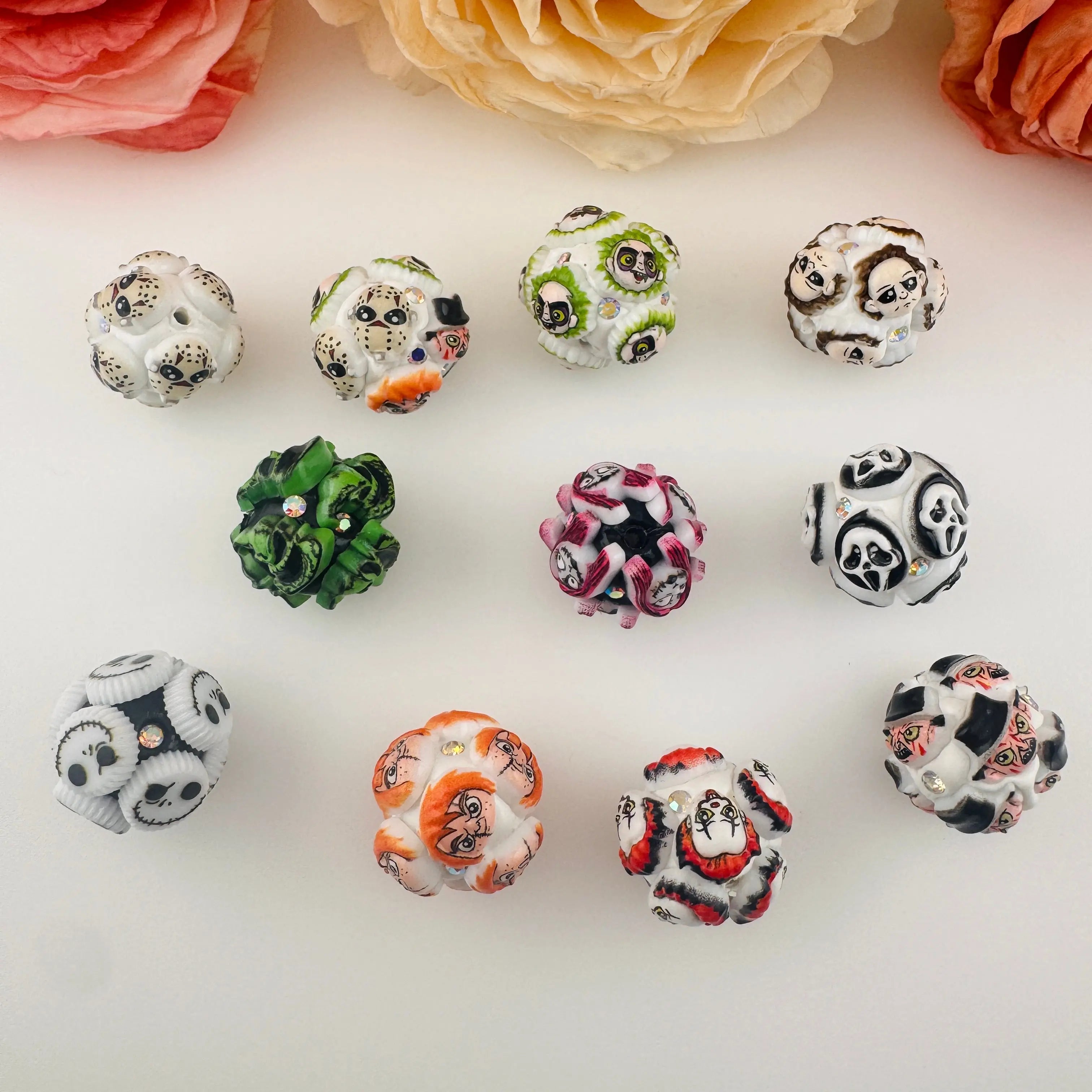 FS19246-About 20mm Halloween Clay Beads Zoe DIY Wholesale