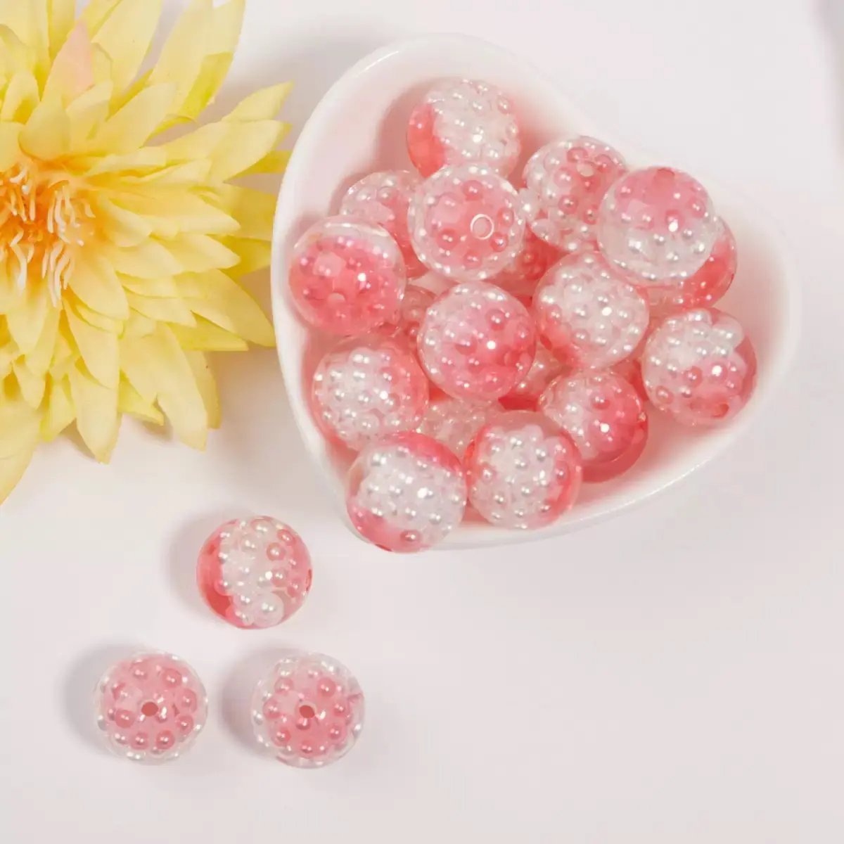 FS1939-16MM Random Mixed Color Pearl Resin Beads Fit For Beadable Pens Zoe's DIY Shop