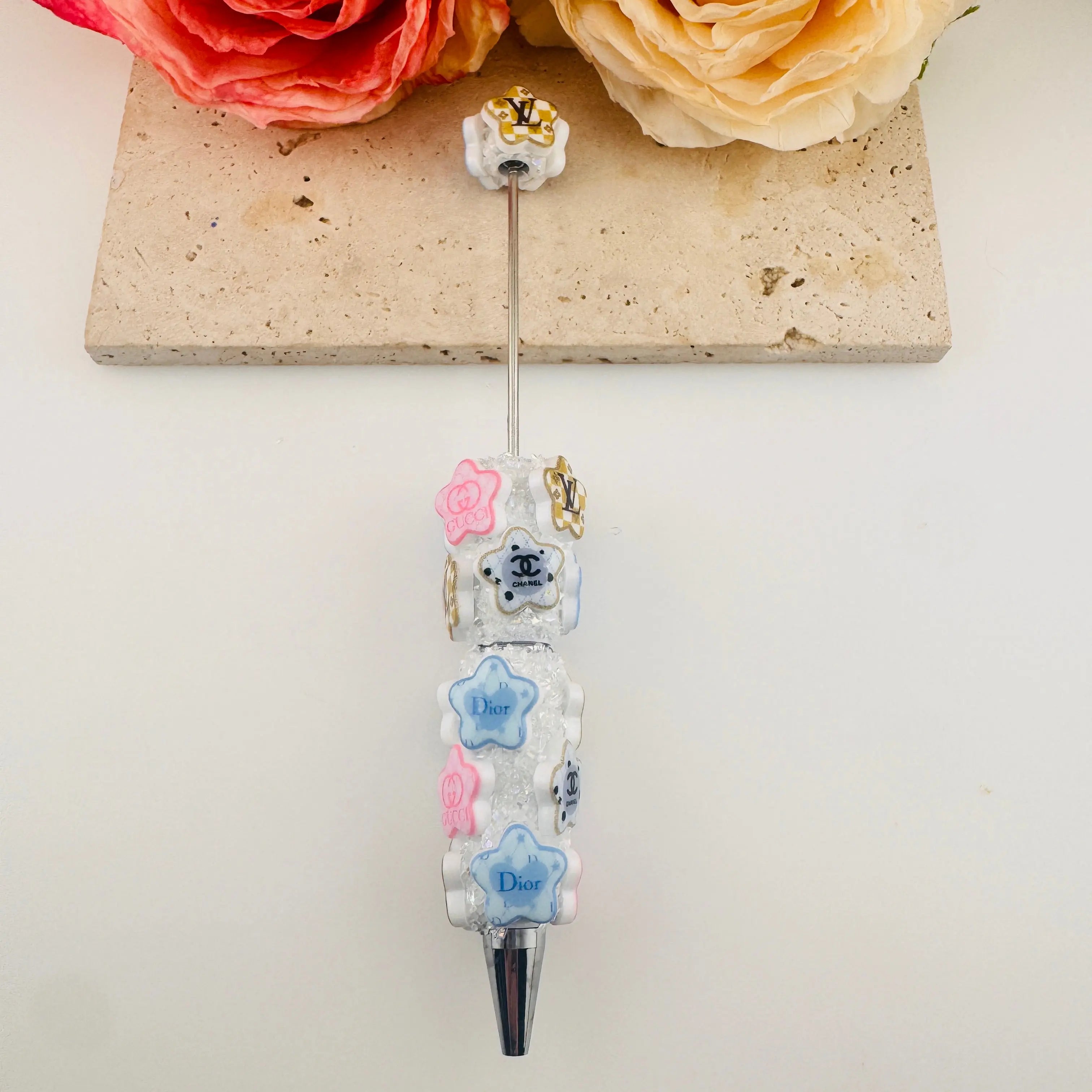 FS19424-Luminous Design Star Sugar Clay Beadable Pens Zoe DIY Wholesale