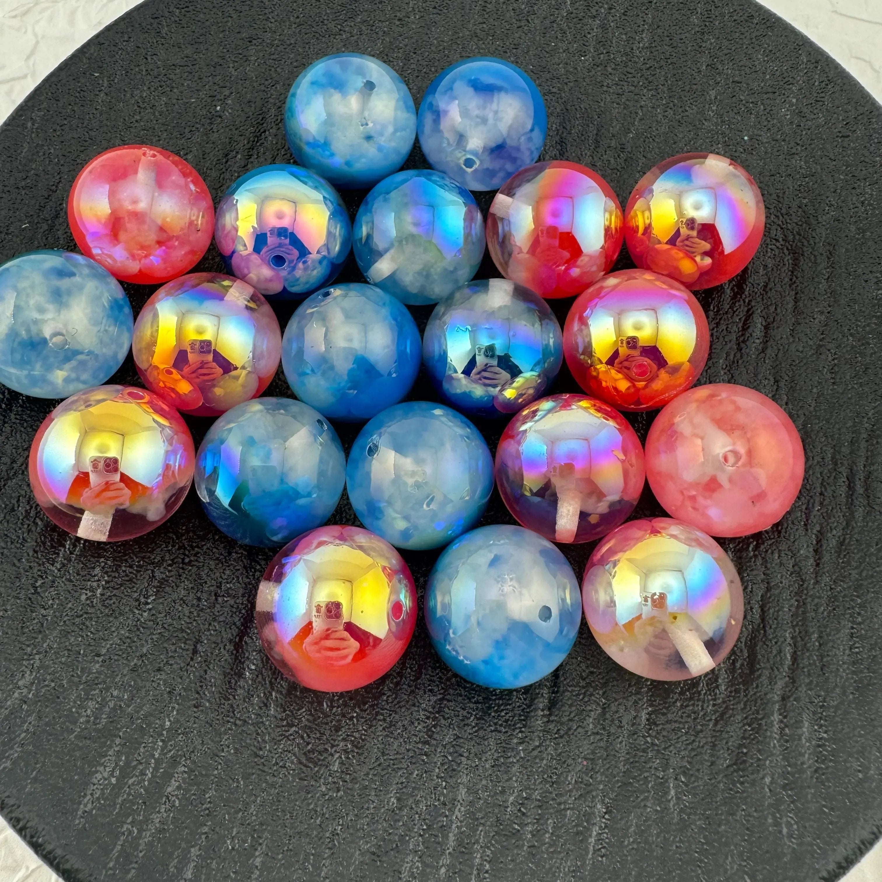 FS1944-20MM UV Glowing Cloud Resin Beads For Making BraceletvOr Keychain Zoe's DIY Shop