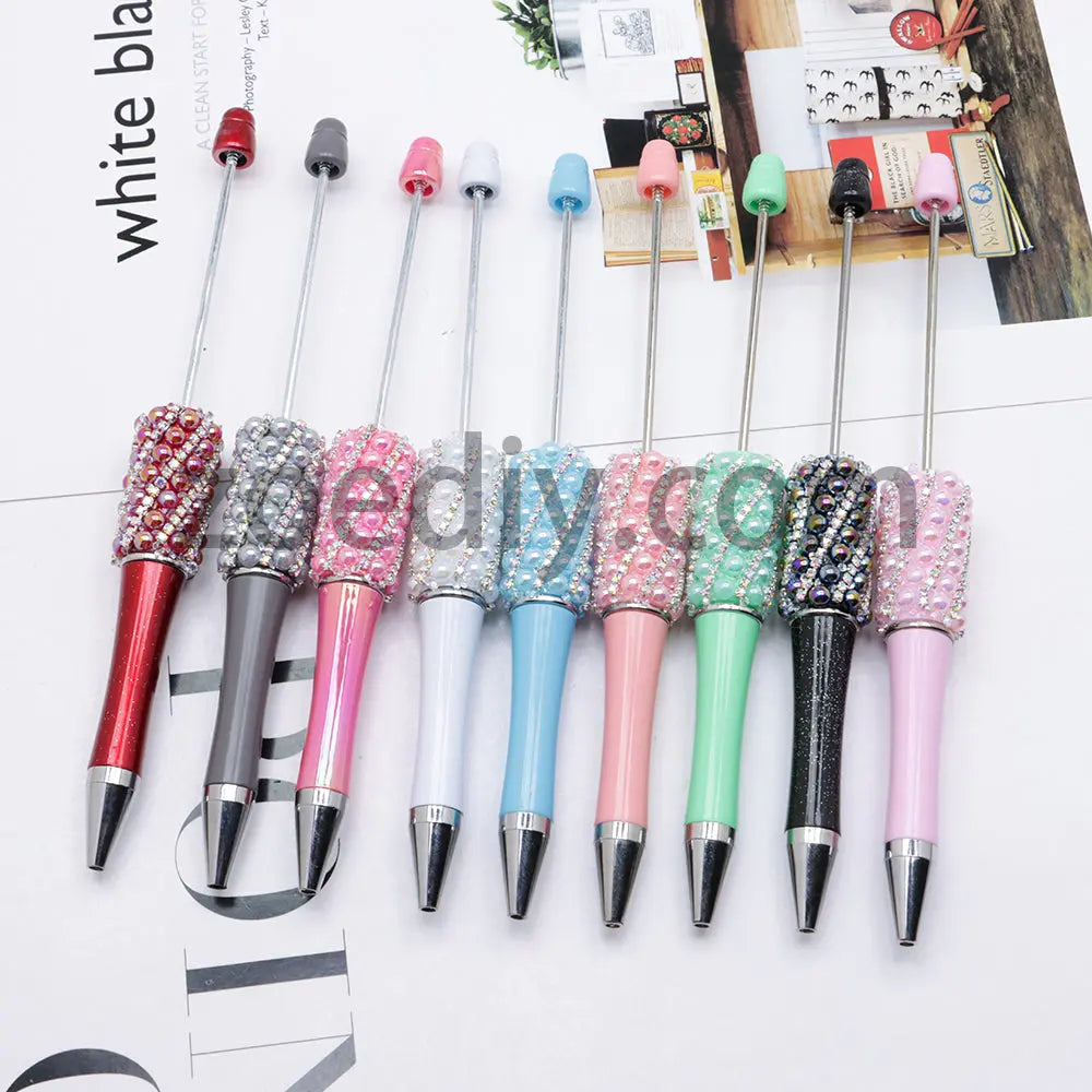 FS2089-Pearl Flash Chain Beadable Pens Zoe's DIY Shop