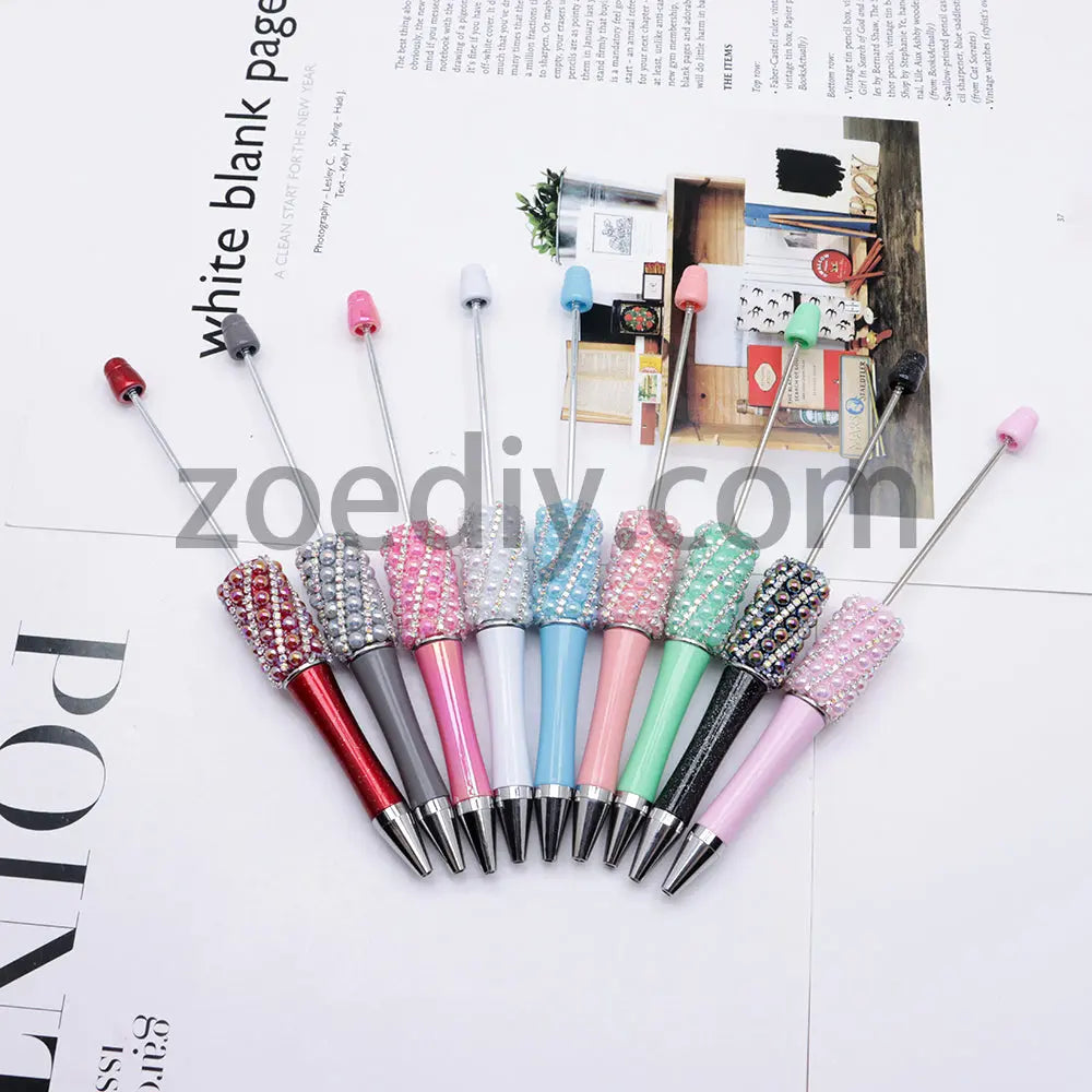 FS2089-Pearl Flash Chain Beadable Pens Zoe's DIY Shop