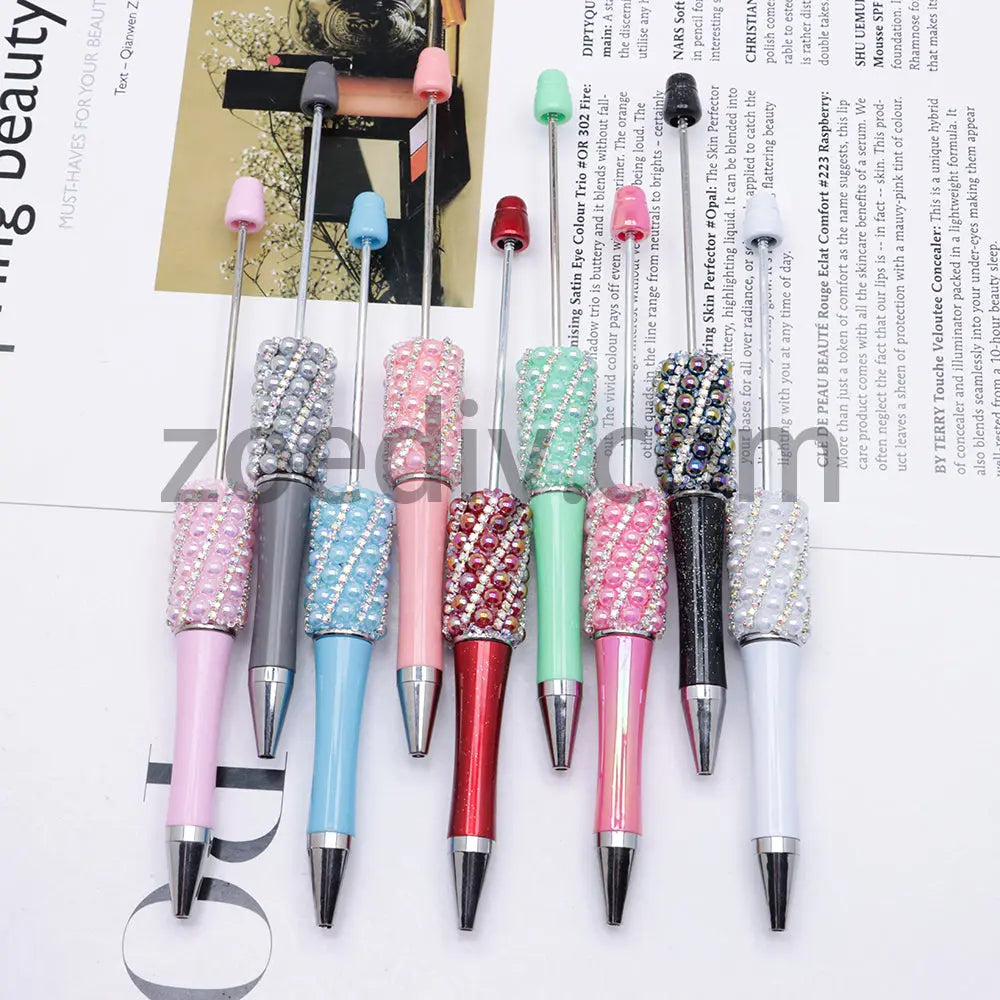 FS2089-Pearl Flash Chain Beadable Pens Zoe's DIY Shop